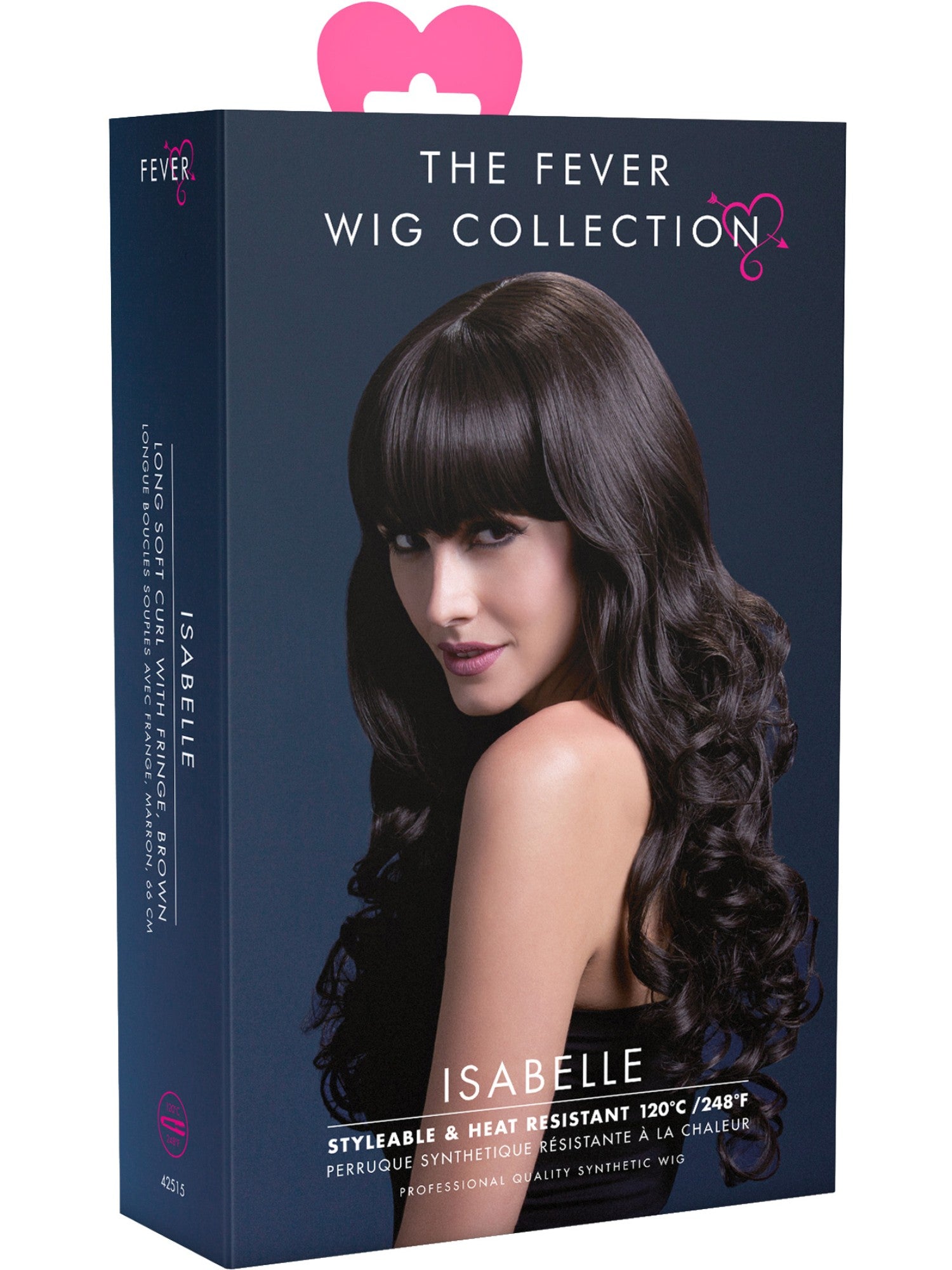 Smiffys Fever Isabelle Wig, Brown - 42515