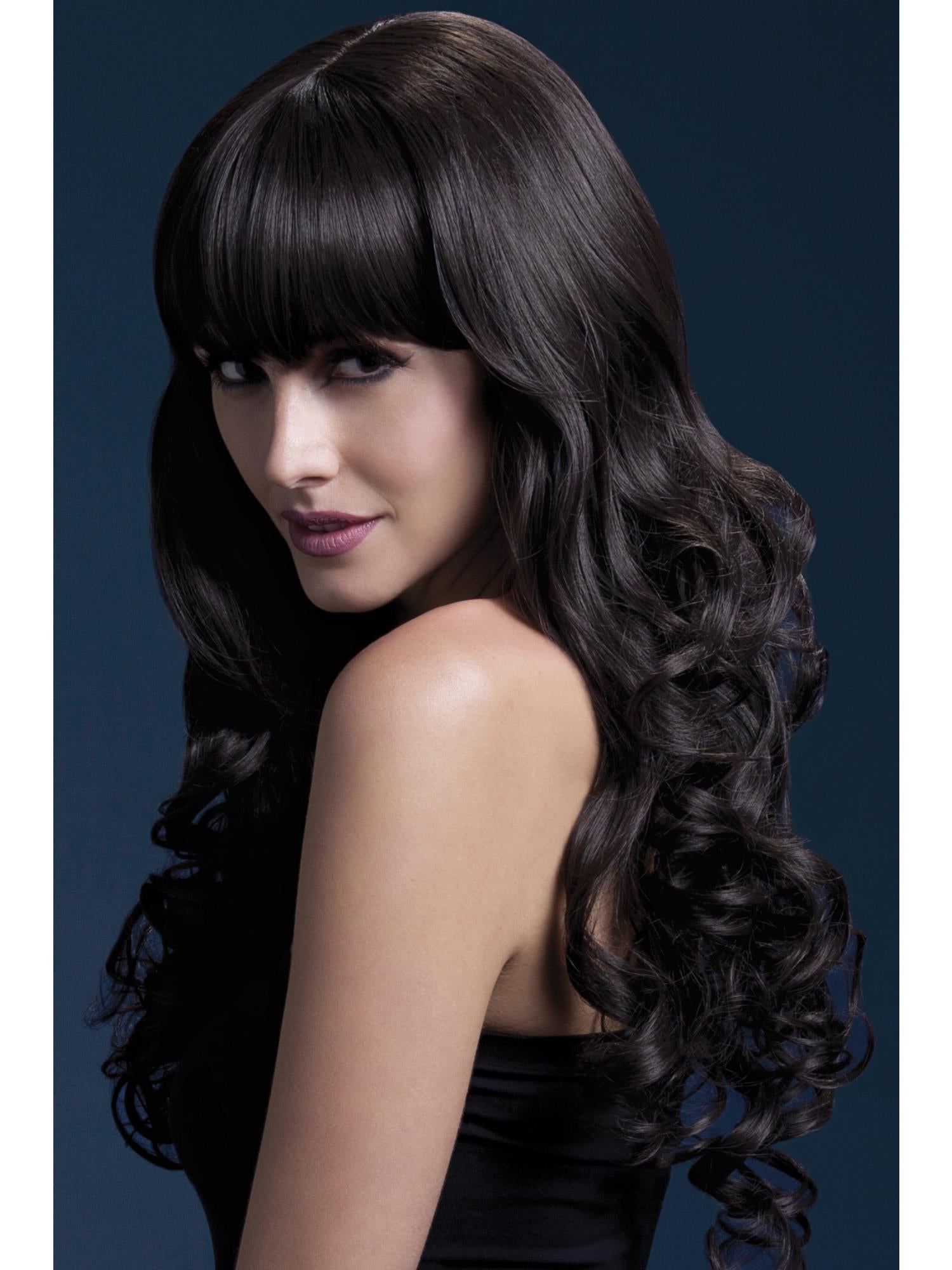 Smiffys Fever Isabelle Wig, Brown - 42515