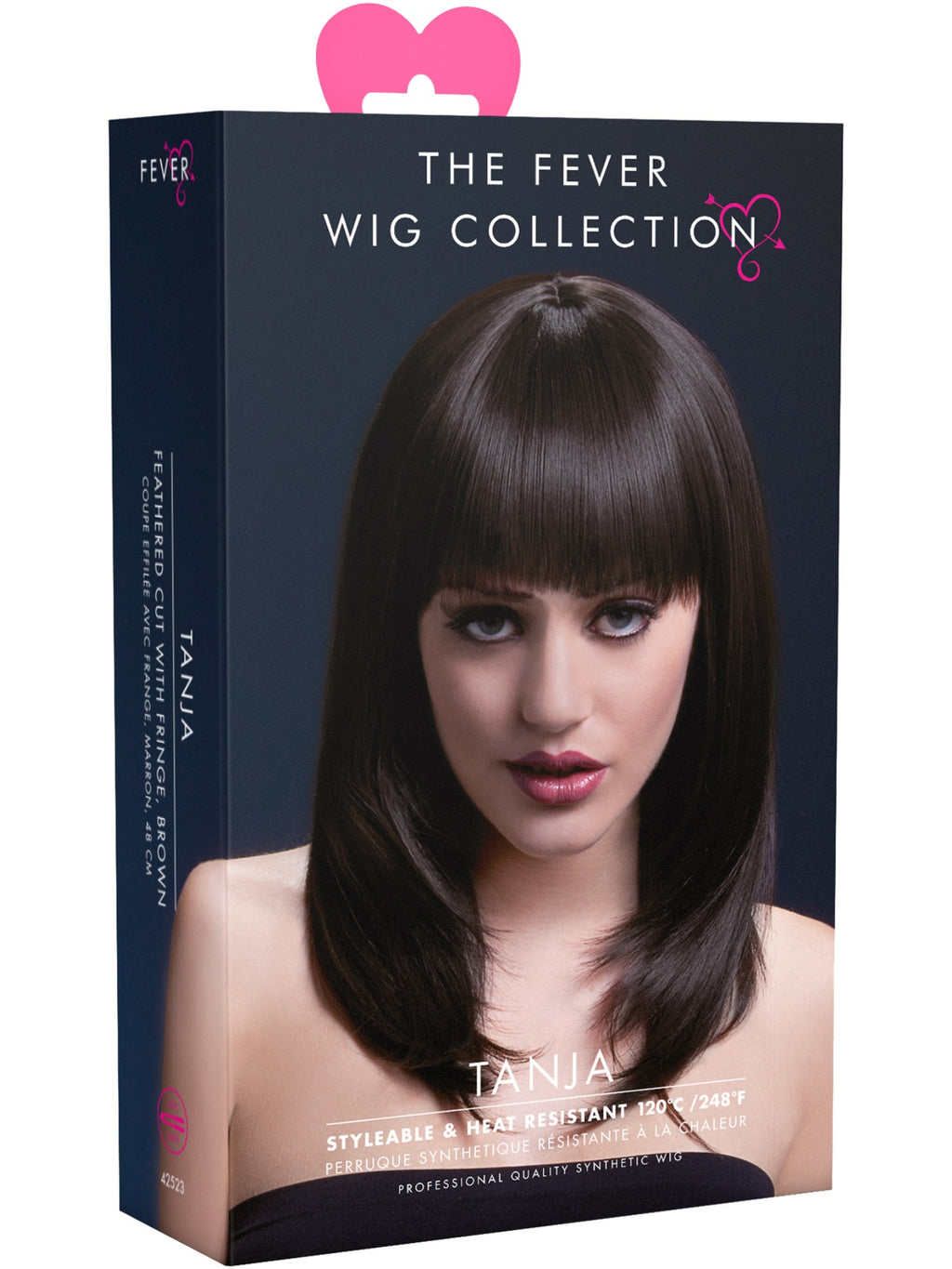 Smiffys Fever Tanja Wig, Brown - 42523