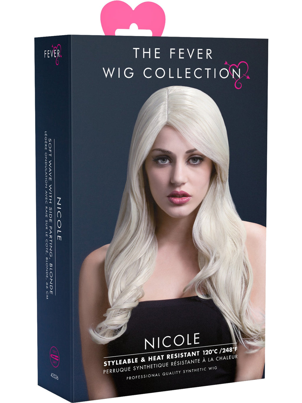 Smiffys Fever Nicole Wig, Blonde - 42526