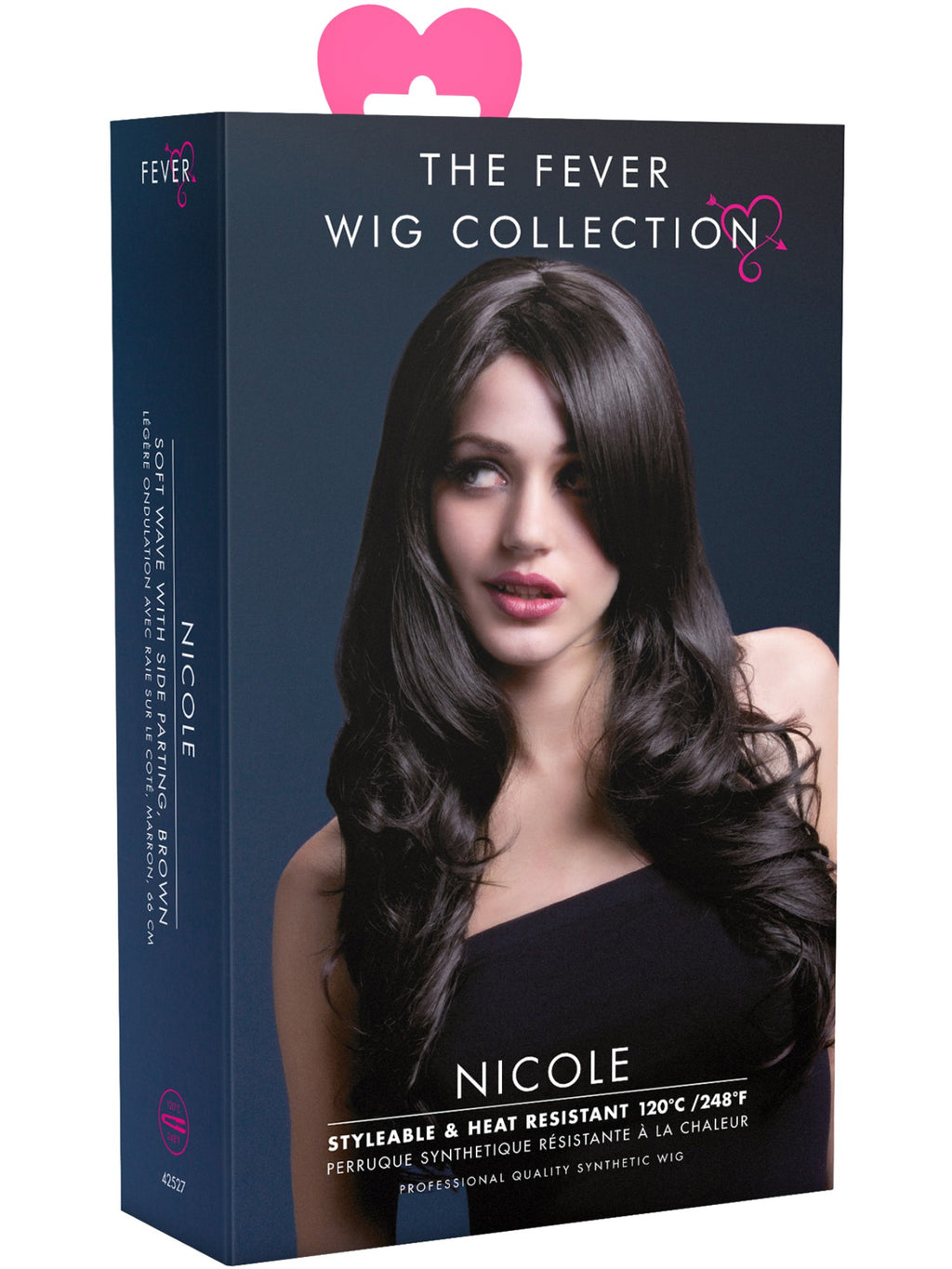 Smiffys Fever Nicole Wig, Brown - 42527