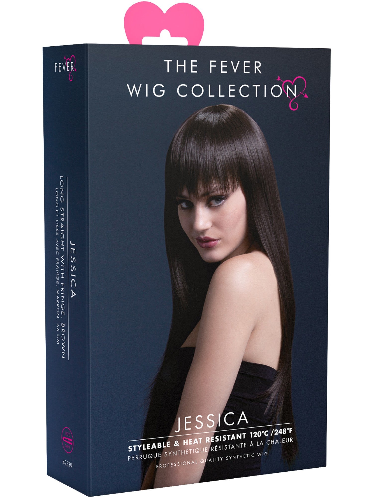 Smiffys Fever Jessica Wig, Brown - 42539