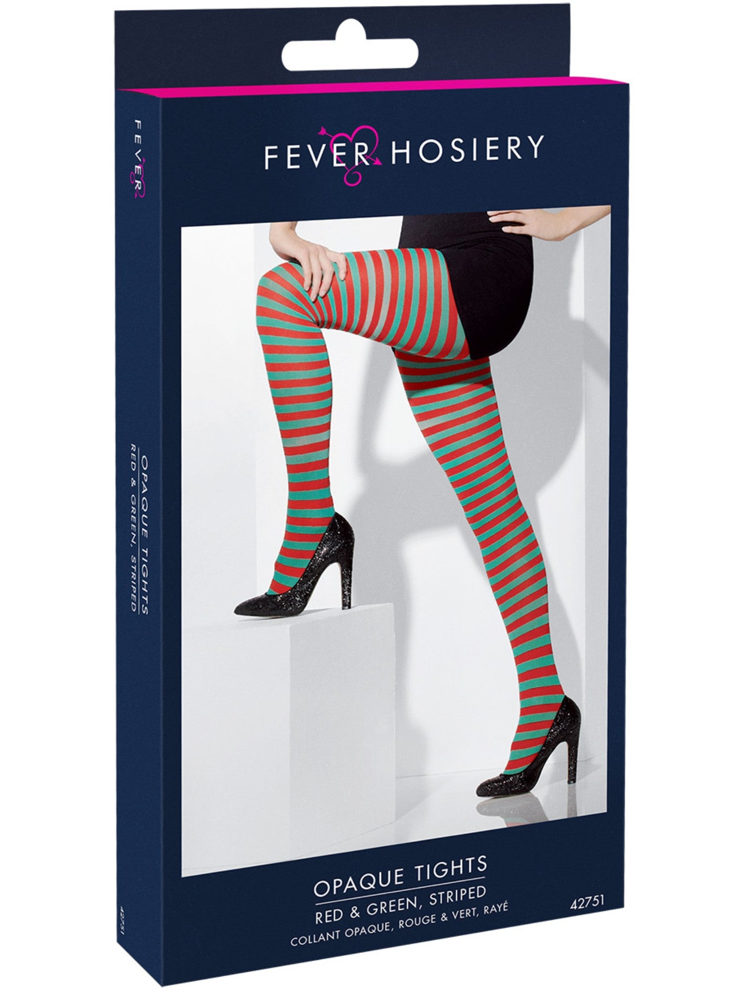 Tights Red and Green Striped