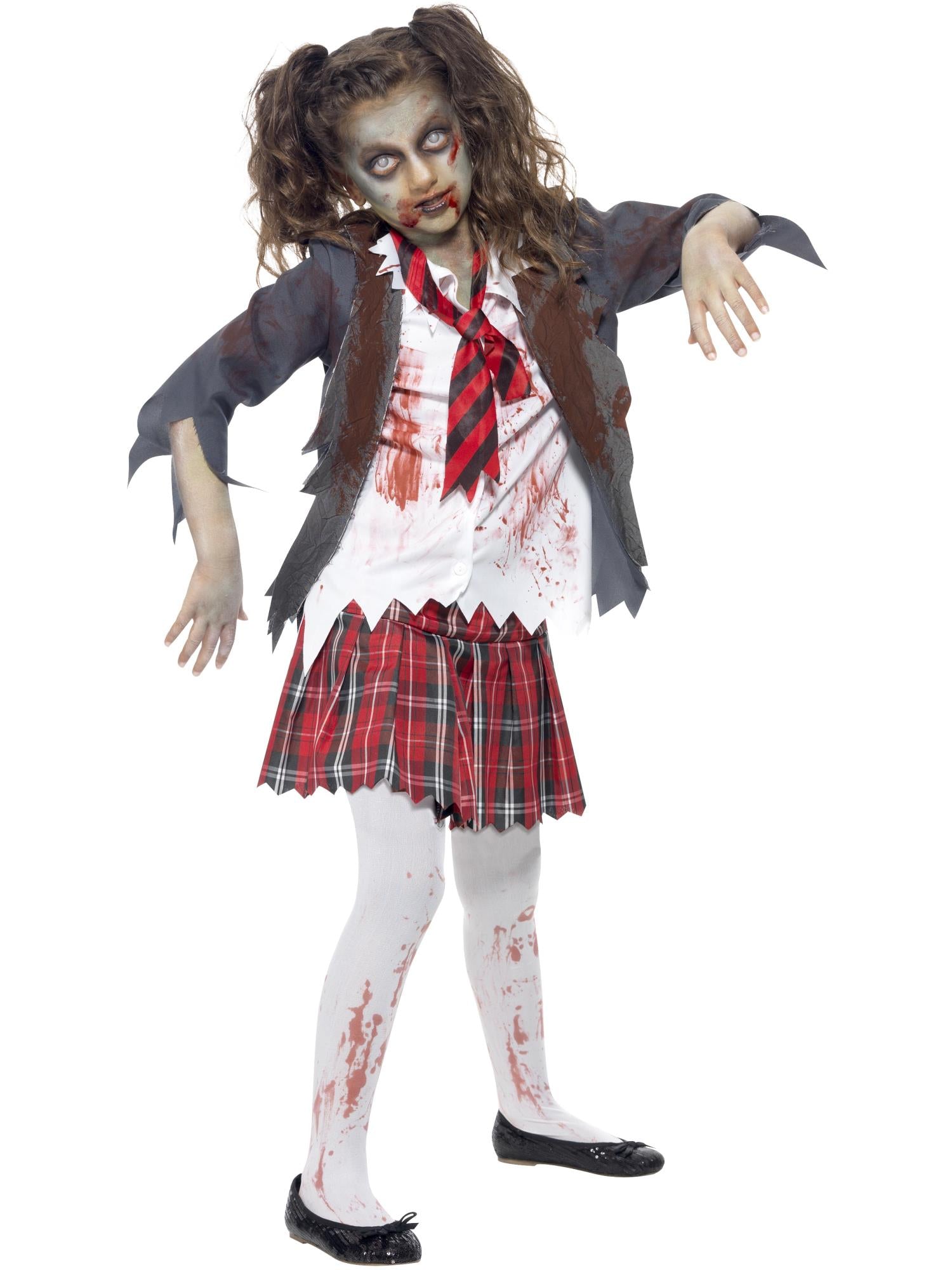 Zombie School Girl Child Costume