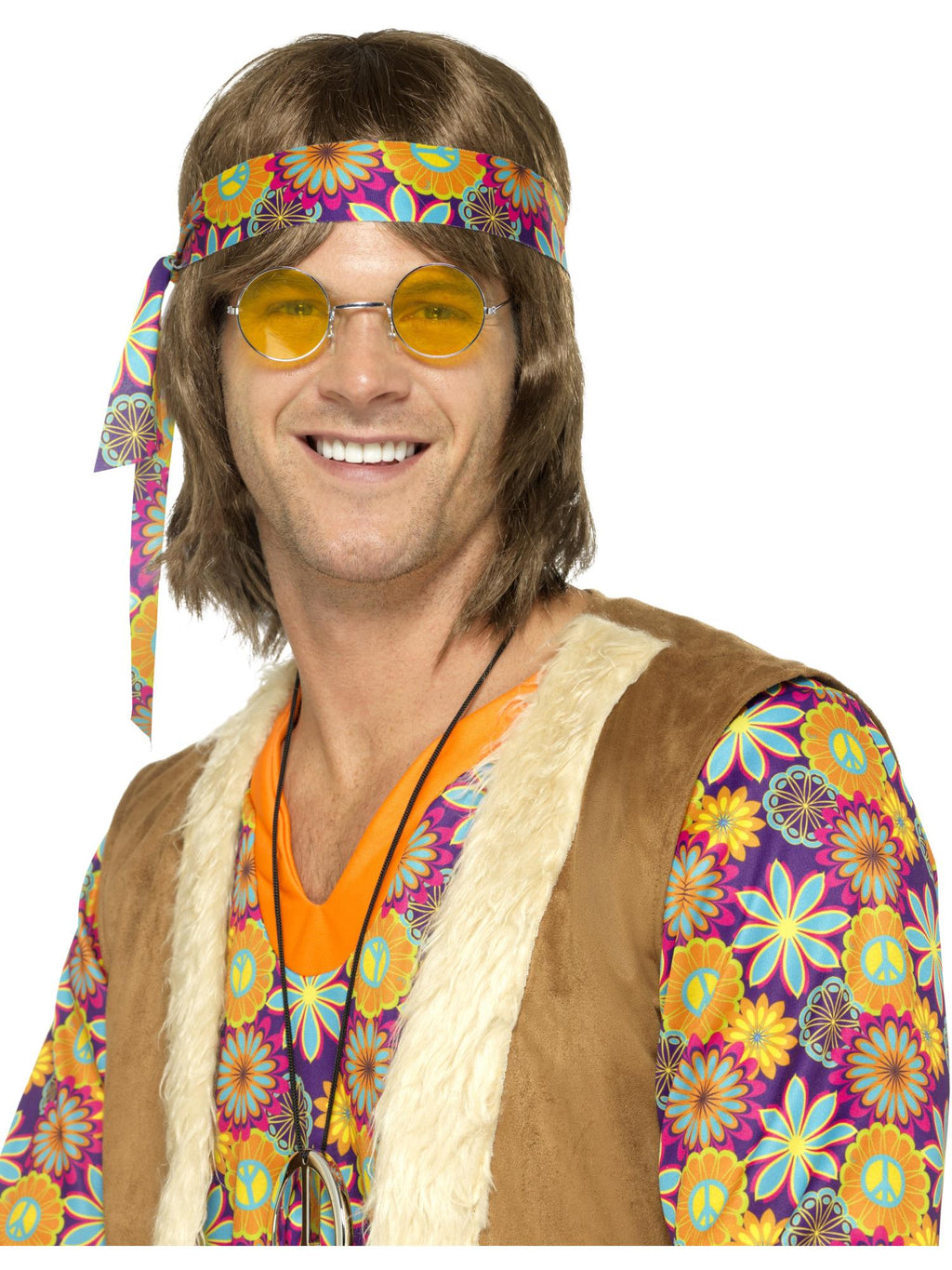 Smiffys Hippie Specs, Yellow - 43061