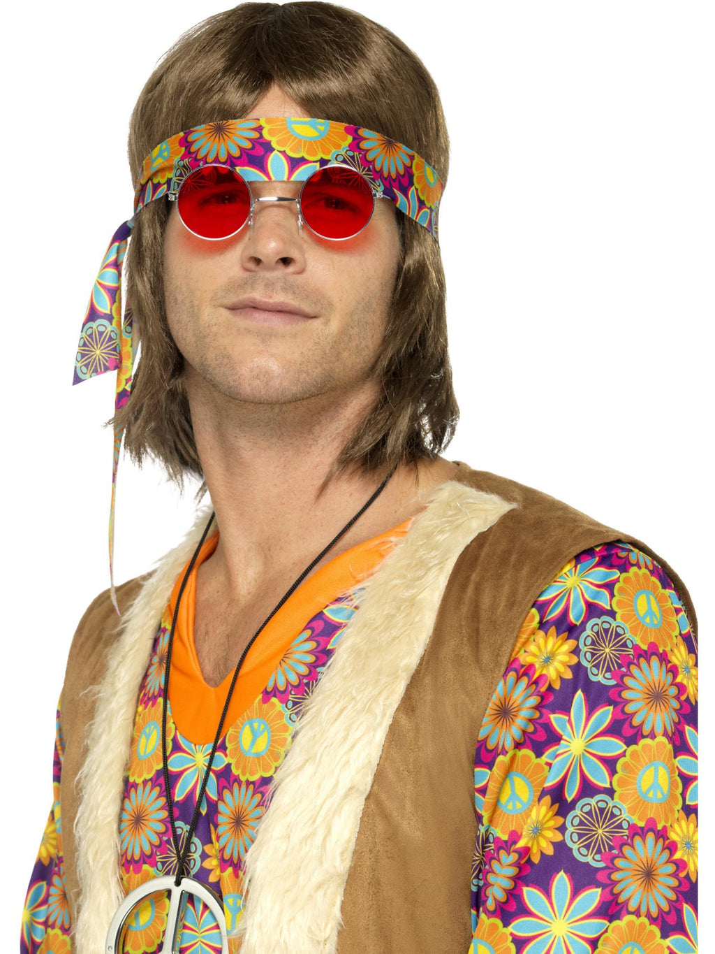 Smiffys Hippie Specs, Red - 43062