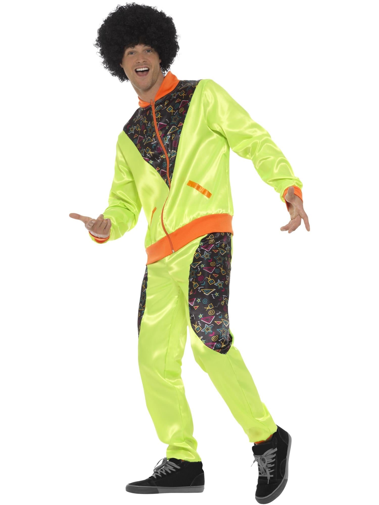 Retro Shell Suit Costume Mens