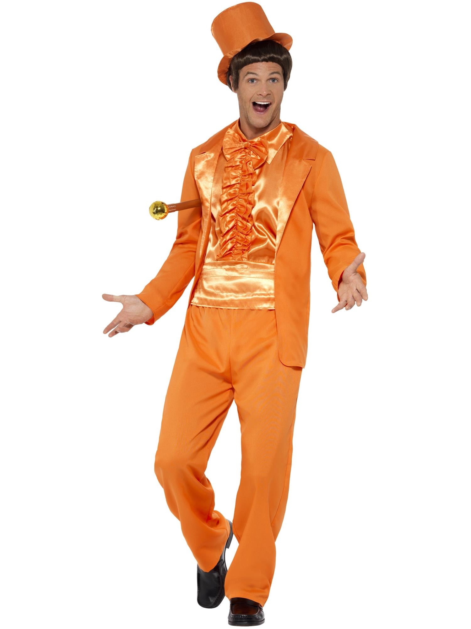 90s Stupid Tuxedo Costume Orange