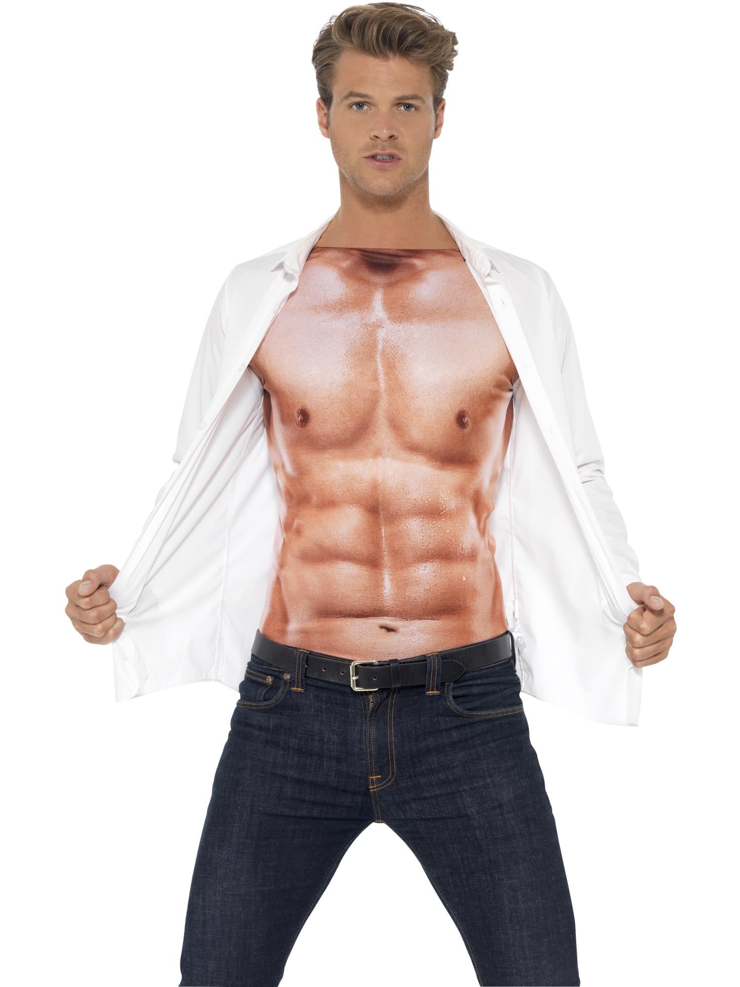Smiffys Realistic Muscle Top - 43513