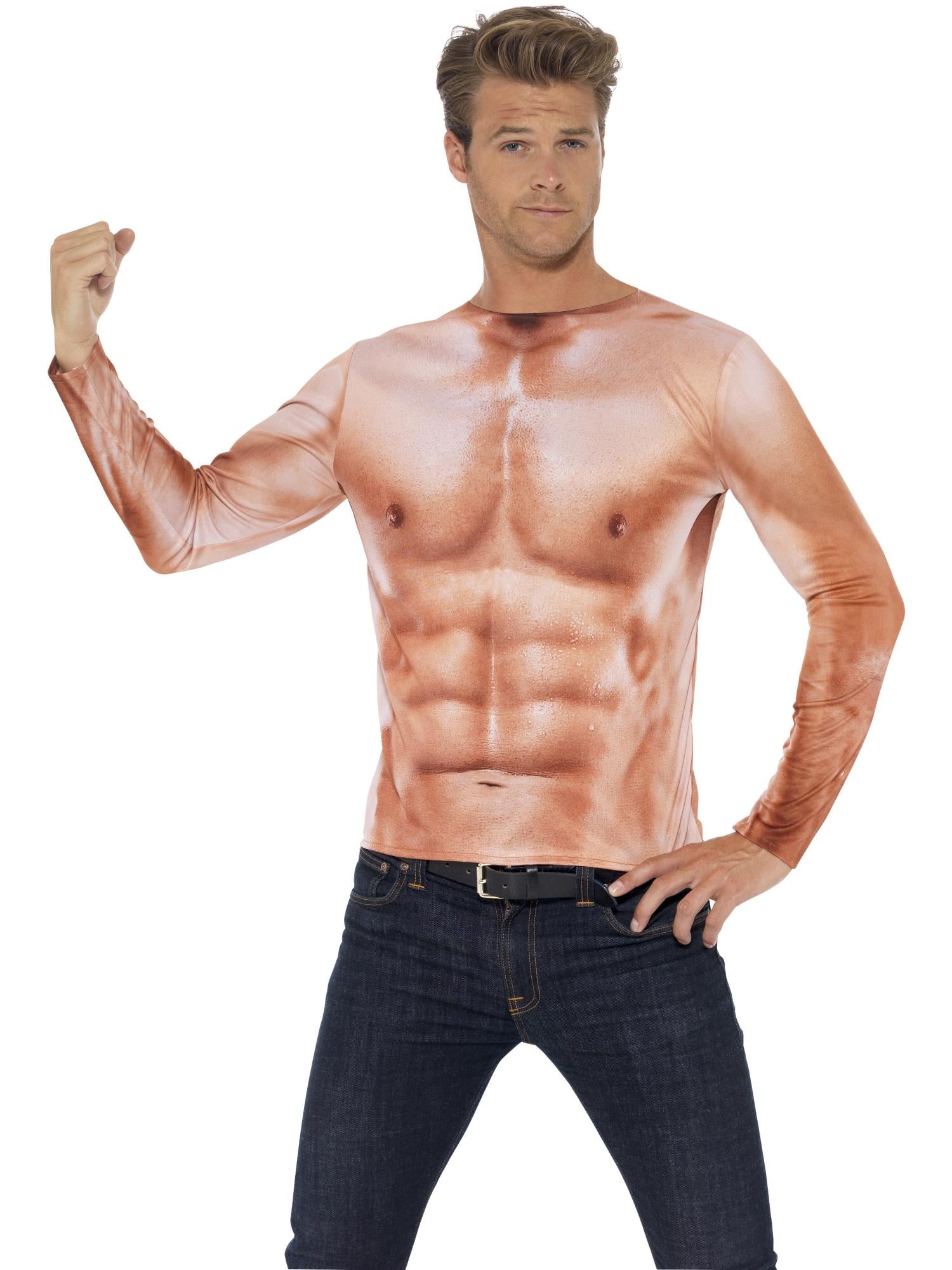 Smiffys Realistic Muscle Top - 43513