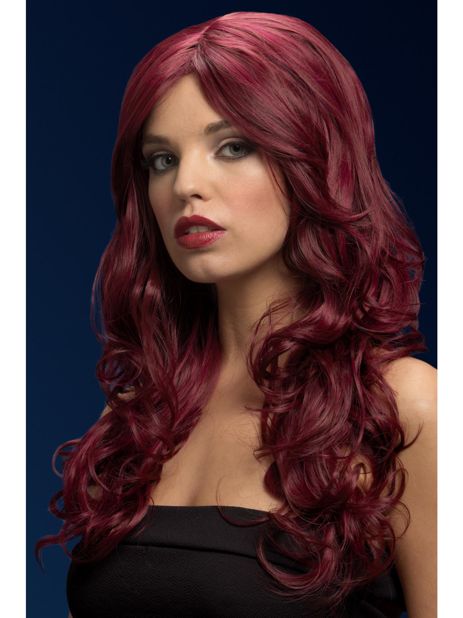 Smiffys Fever Nicole Wig, Silver Blonde, Soft Wave with Side Parting - 43534