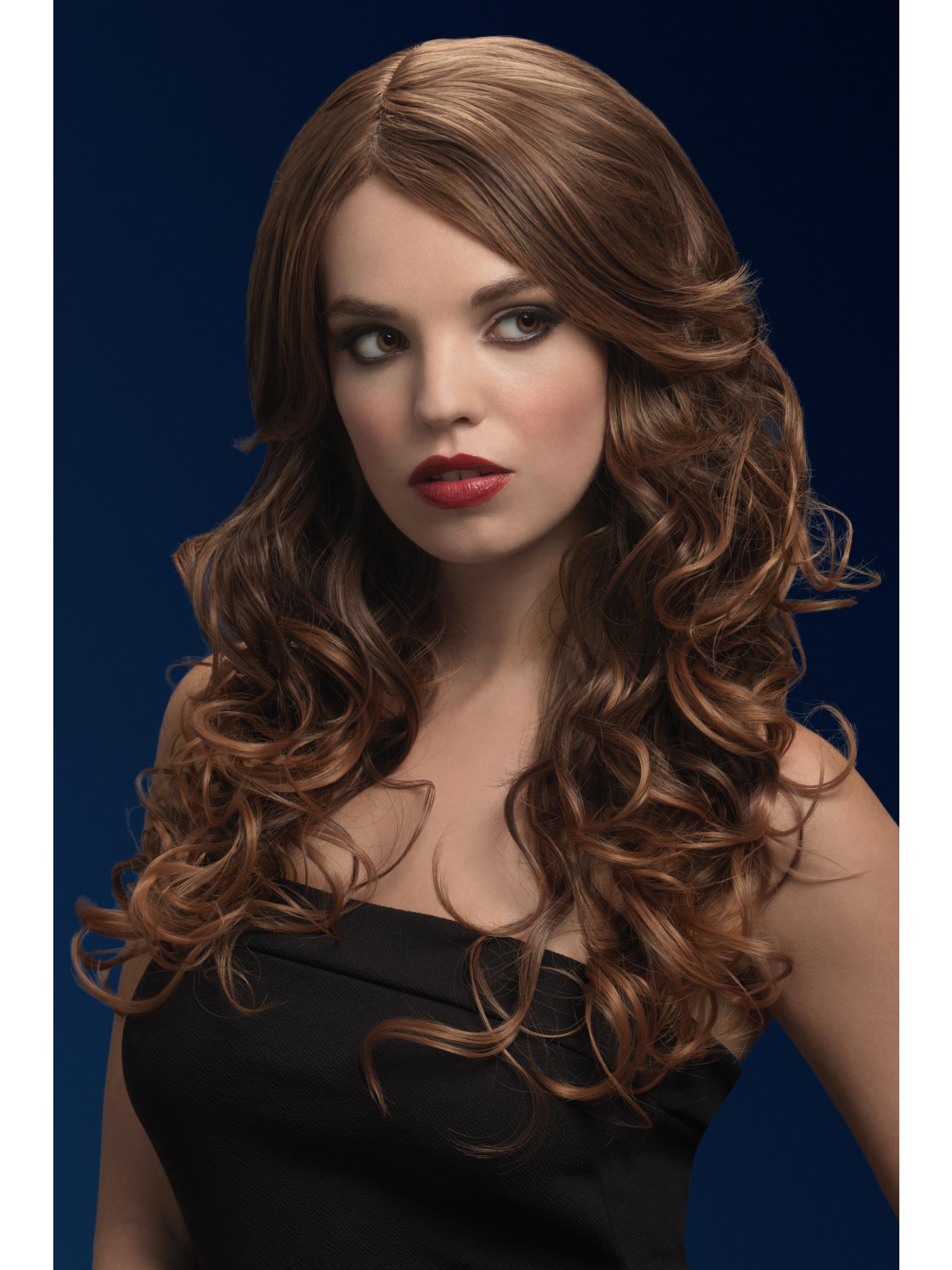 Smiffys Fever Nicole Wig, Silver Blonde, Soft Wave with Side Parting - 43534