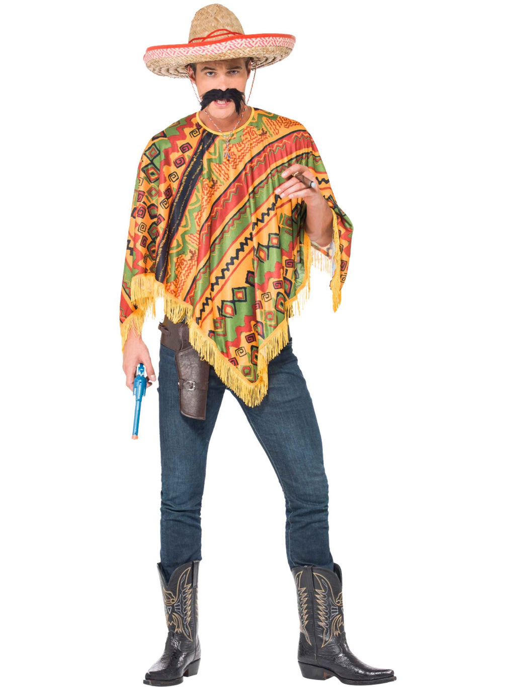 Poncho with Moustache