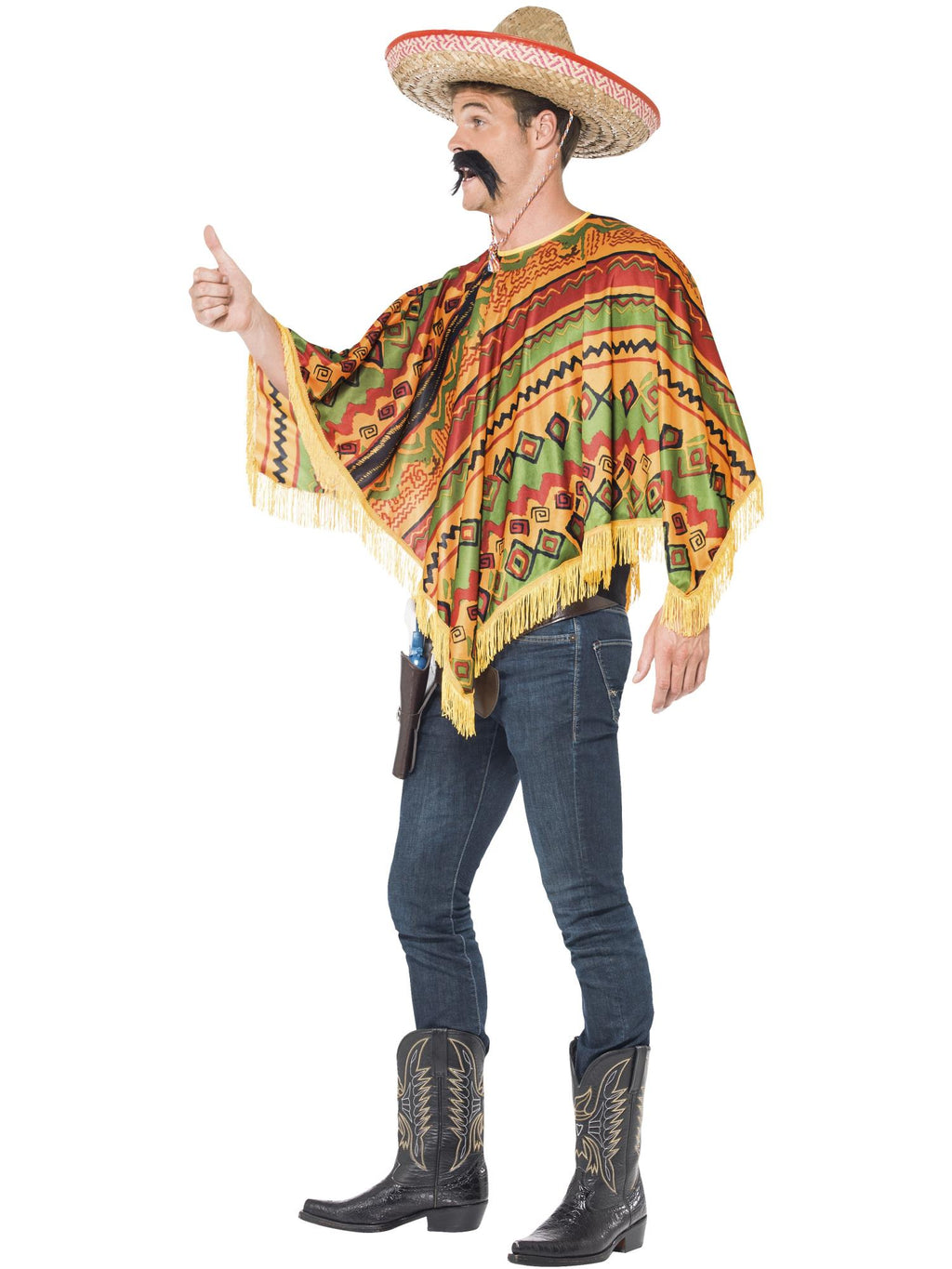 Poncho with Moustache