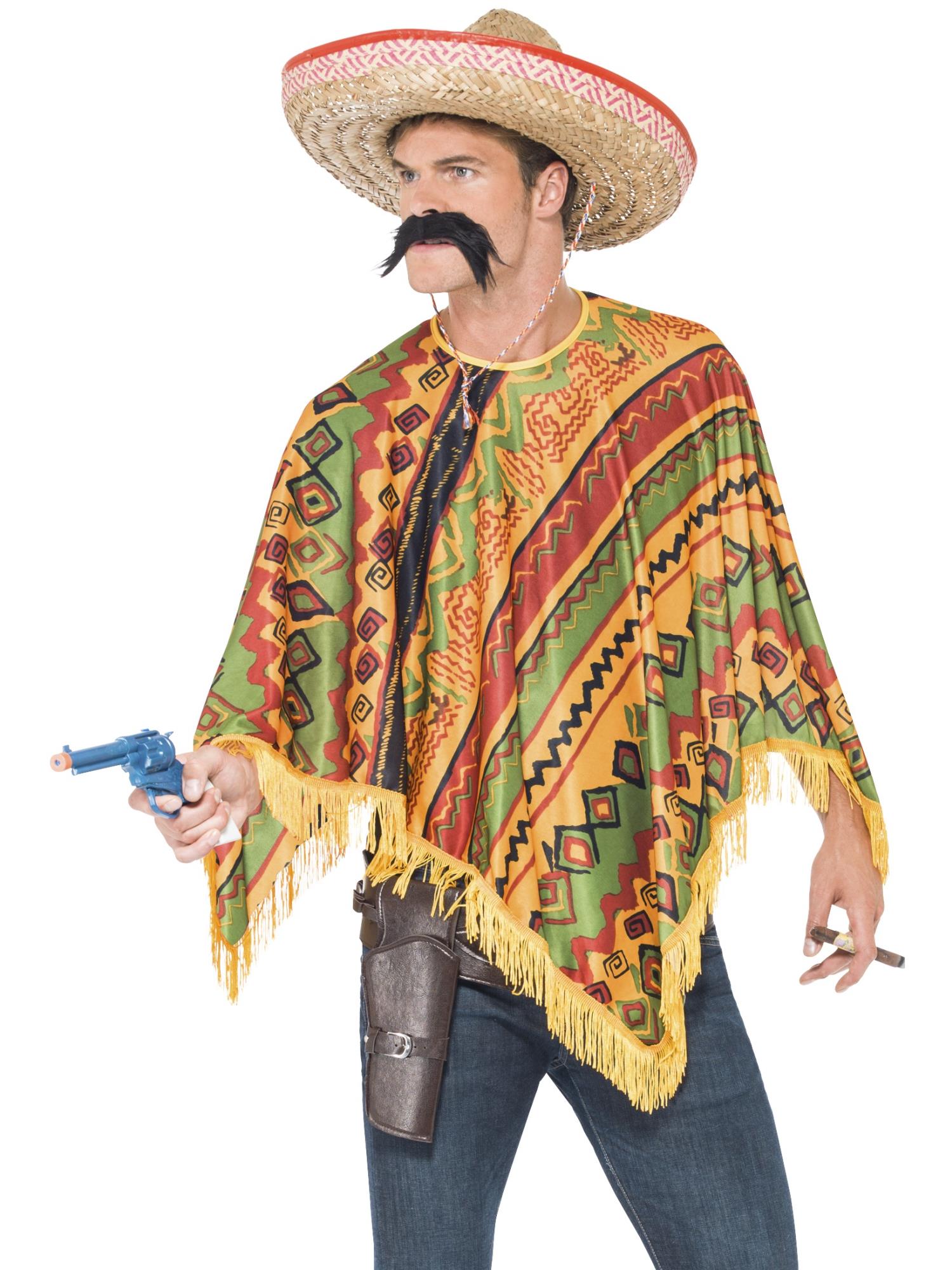 Poncho with Moustache