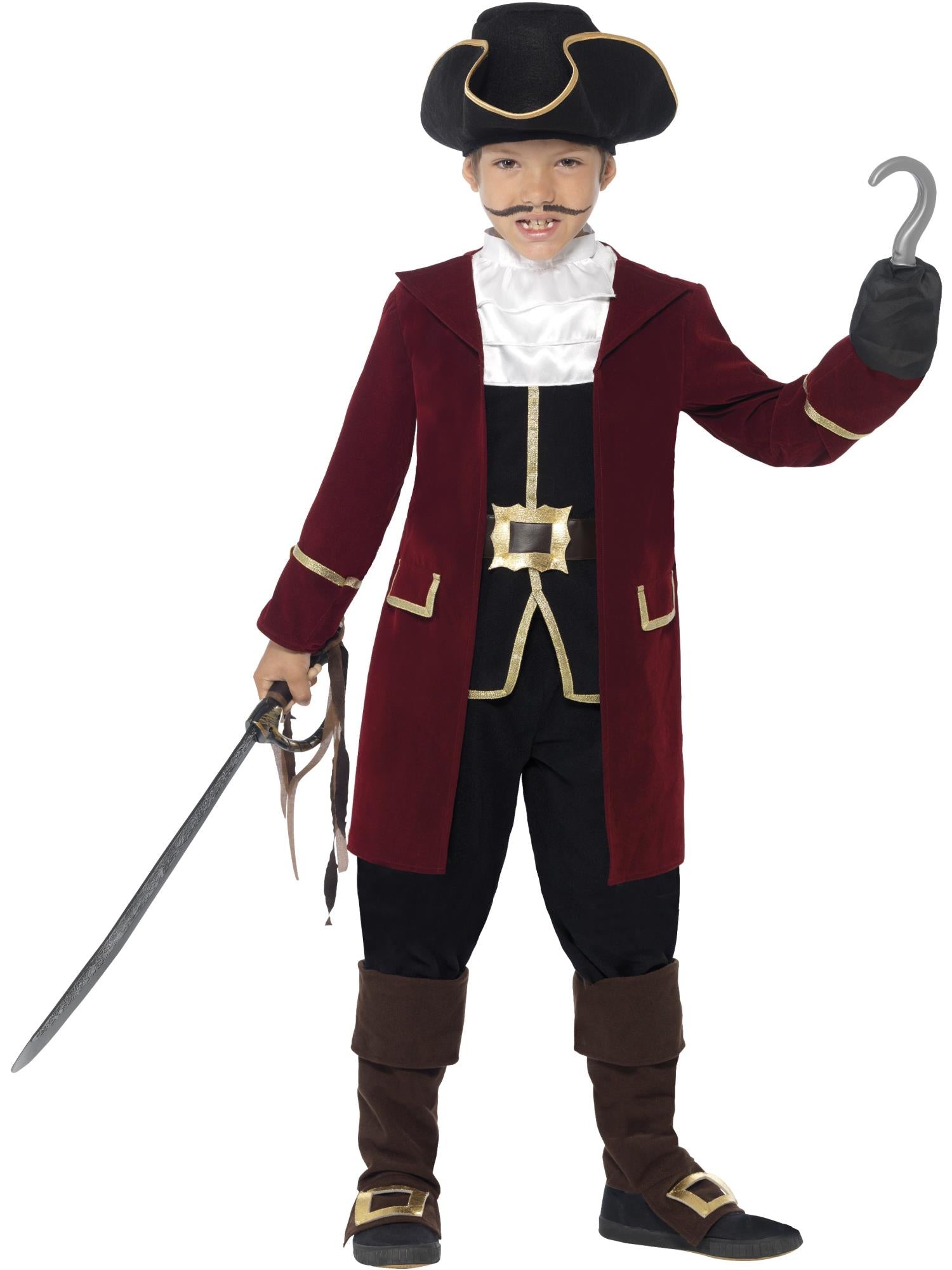 Deluxe Pirate Captain Costume, Child