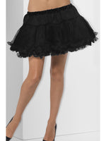 Smiffys Petticoat, Black with Satin Band - 44055