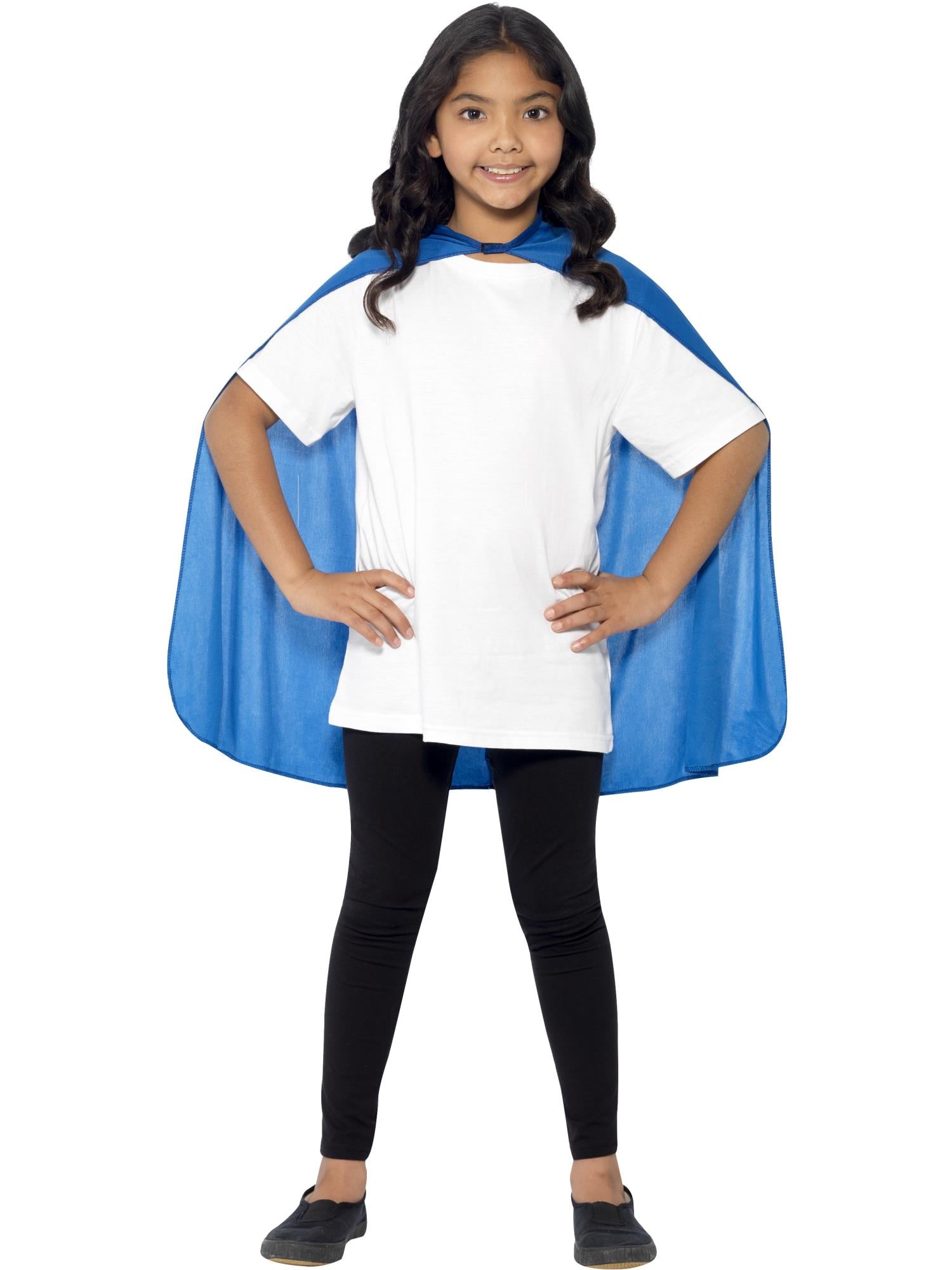 Smiffys Cape, Blue, Kids - 44078