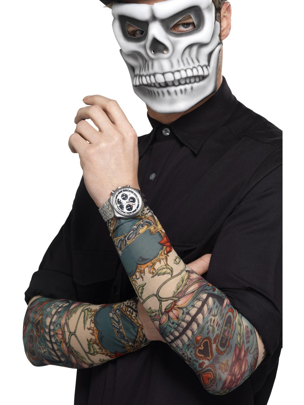 Smiffys Day of the Dead Tattoo Sleeve - 44225