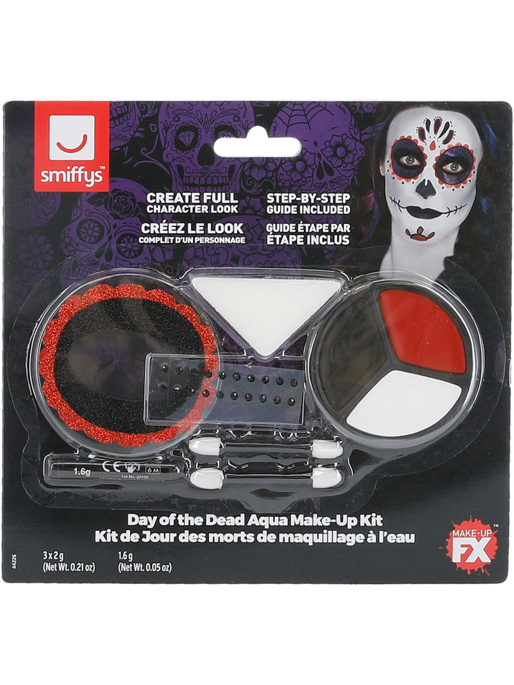 Smiffys Day of the Dead Make-Up Kit - 44226