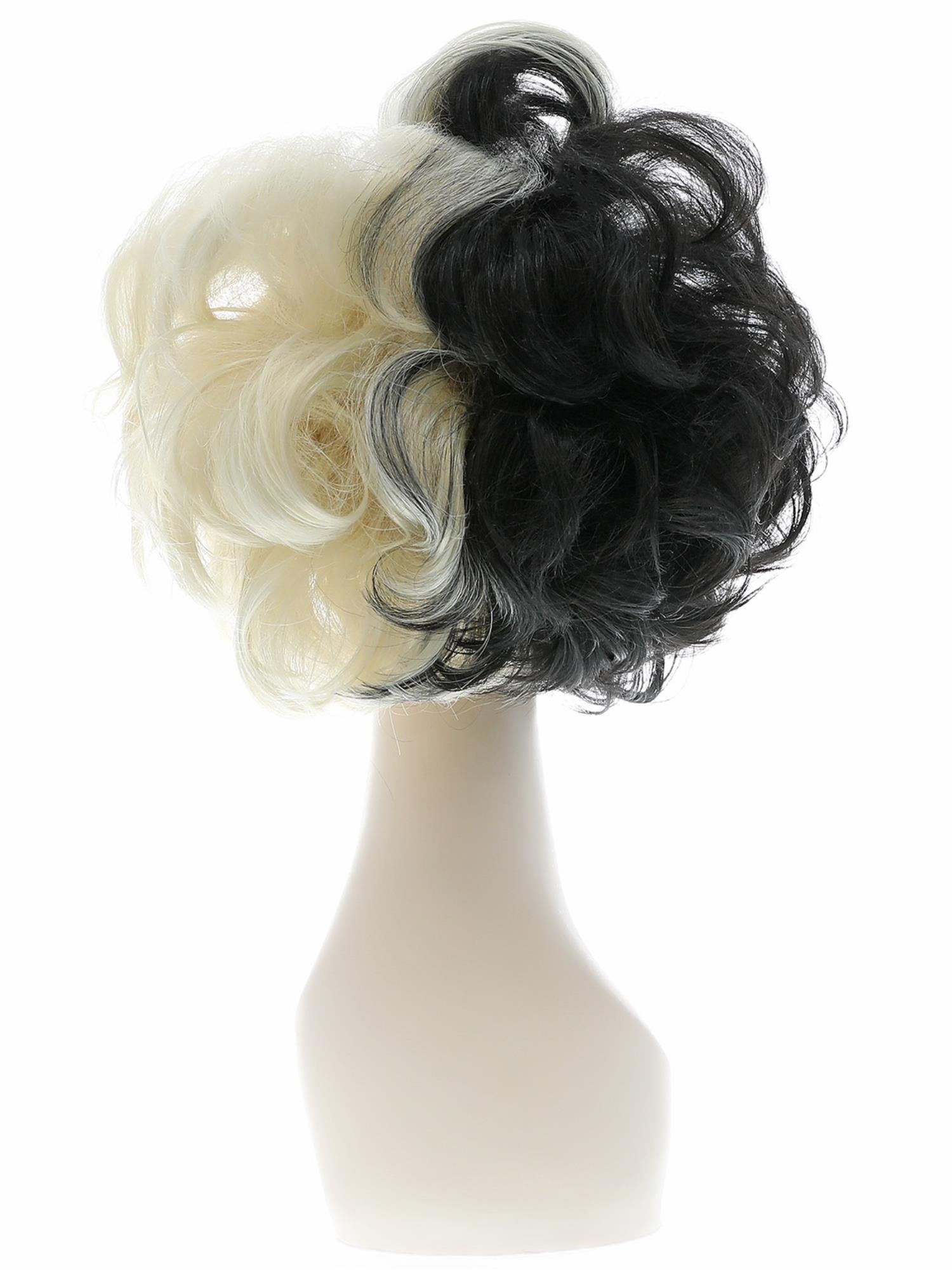 Smiffys Evil Madame Wig, Black & Blonde - 44264