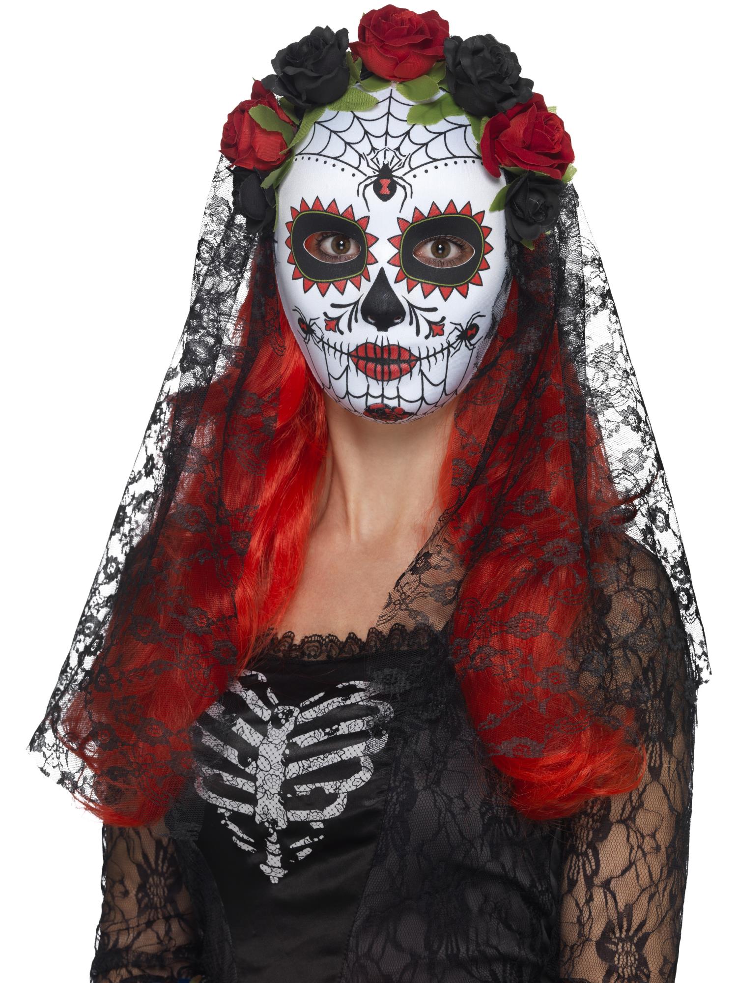 Day of the Dead Senorita Mask, Full Face