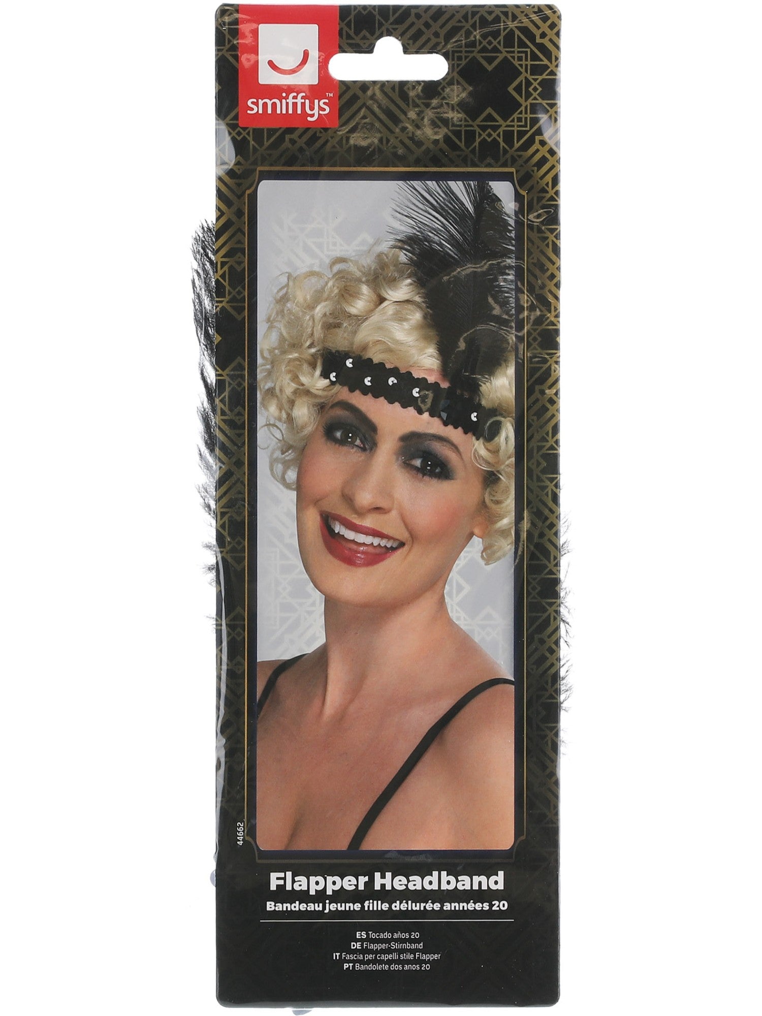 Flapper Headband, Black