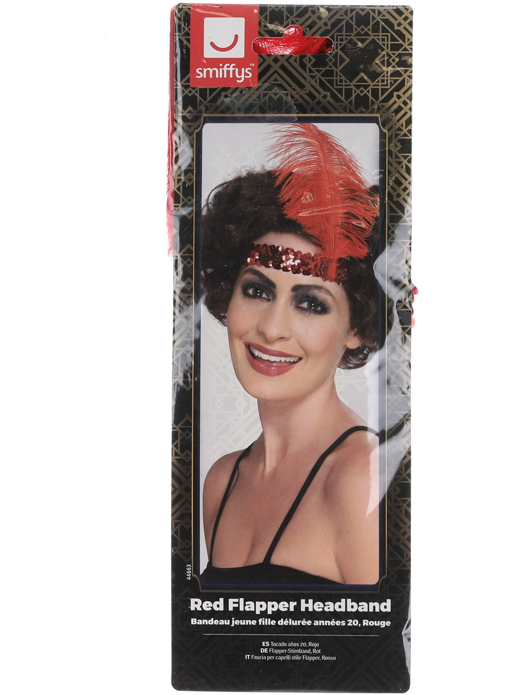 Flapper Headband, Red