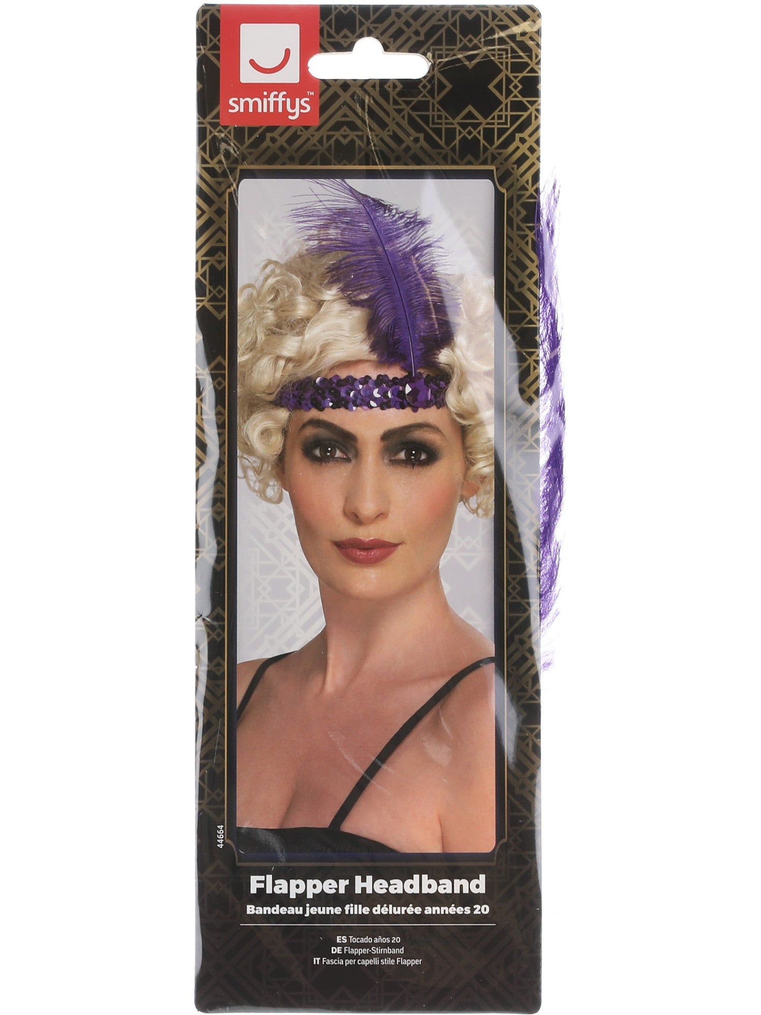Flapper Headband, Purple