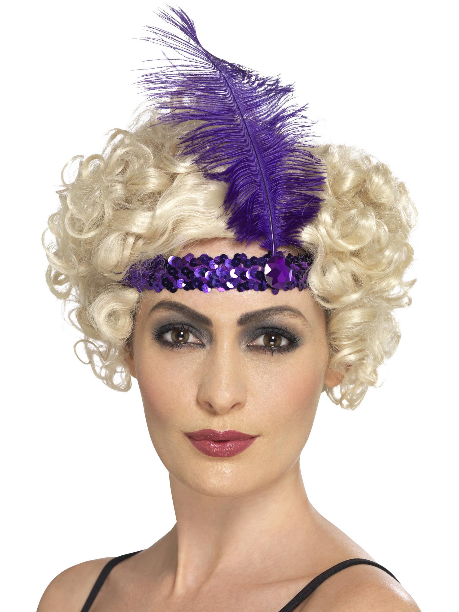 Flapper Headband, Purple