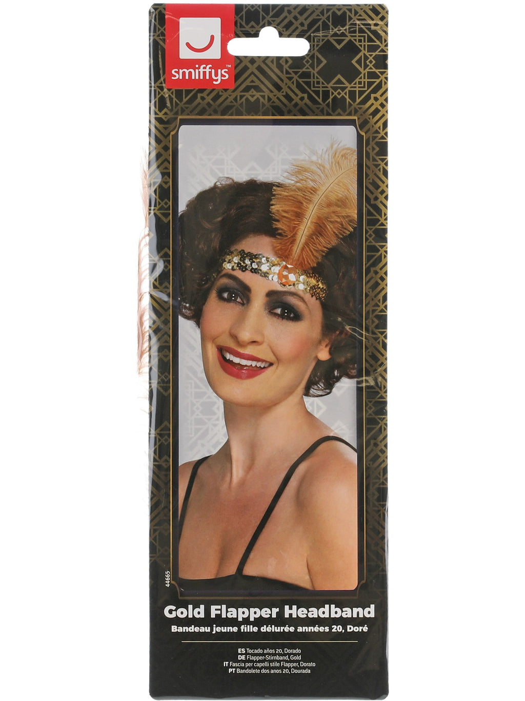 Flapper Headband, Gold