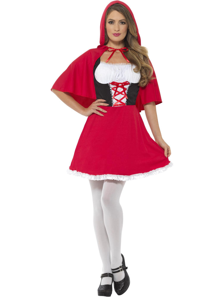 Smiffys Red Riding Hood Costume, Short Dress - 44685