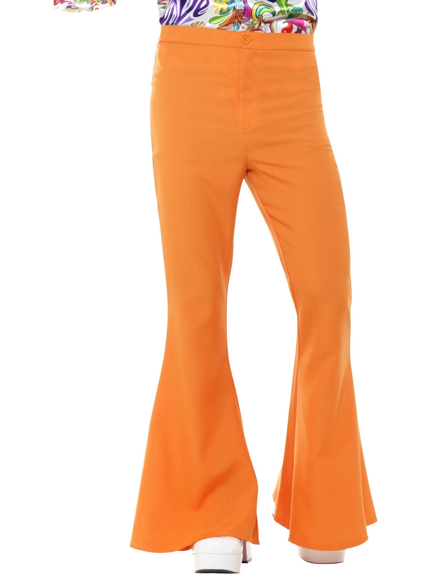Smiffys Flared Trousers, Mens, Orange - 44906