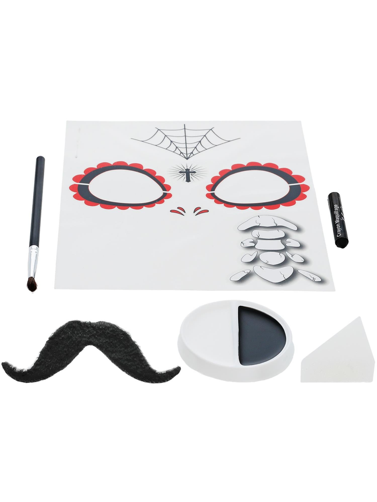 Smiffys Day of the Dead Senor Bones Make-Up Kit - 44926