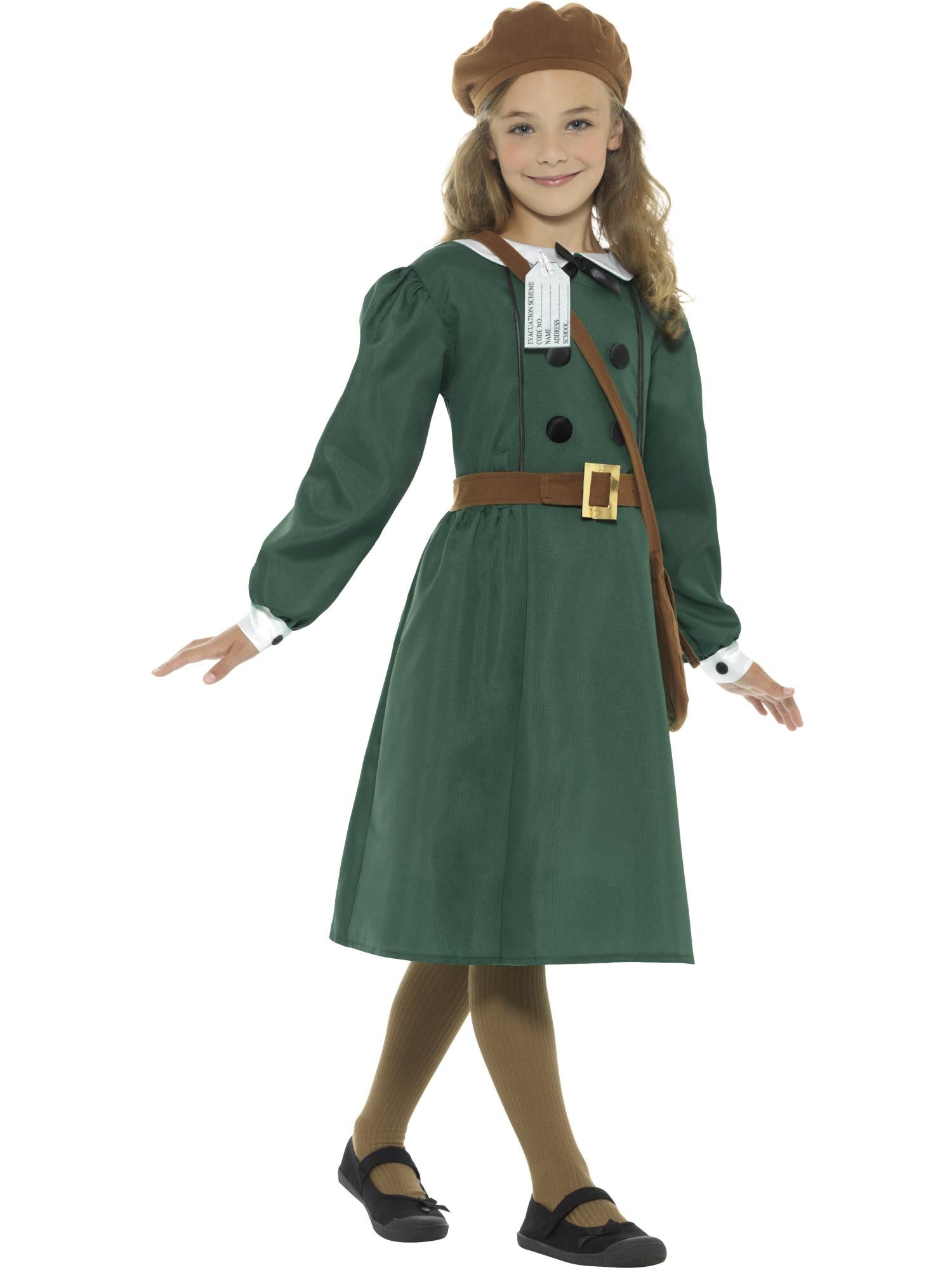 WW2 Girls Evacuee Costume, Child