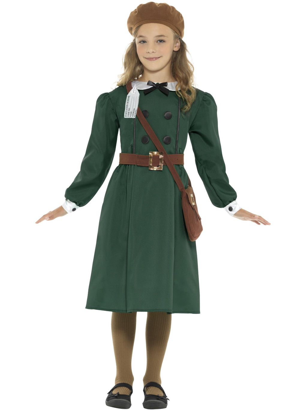 WW2 Girls Evacuee Costume, Child