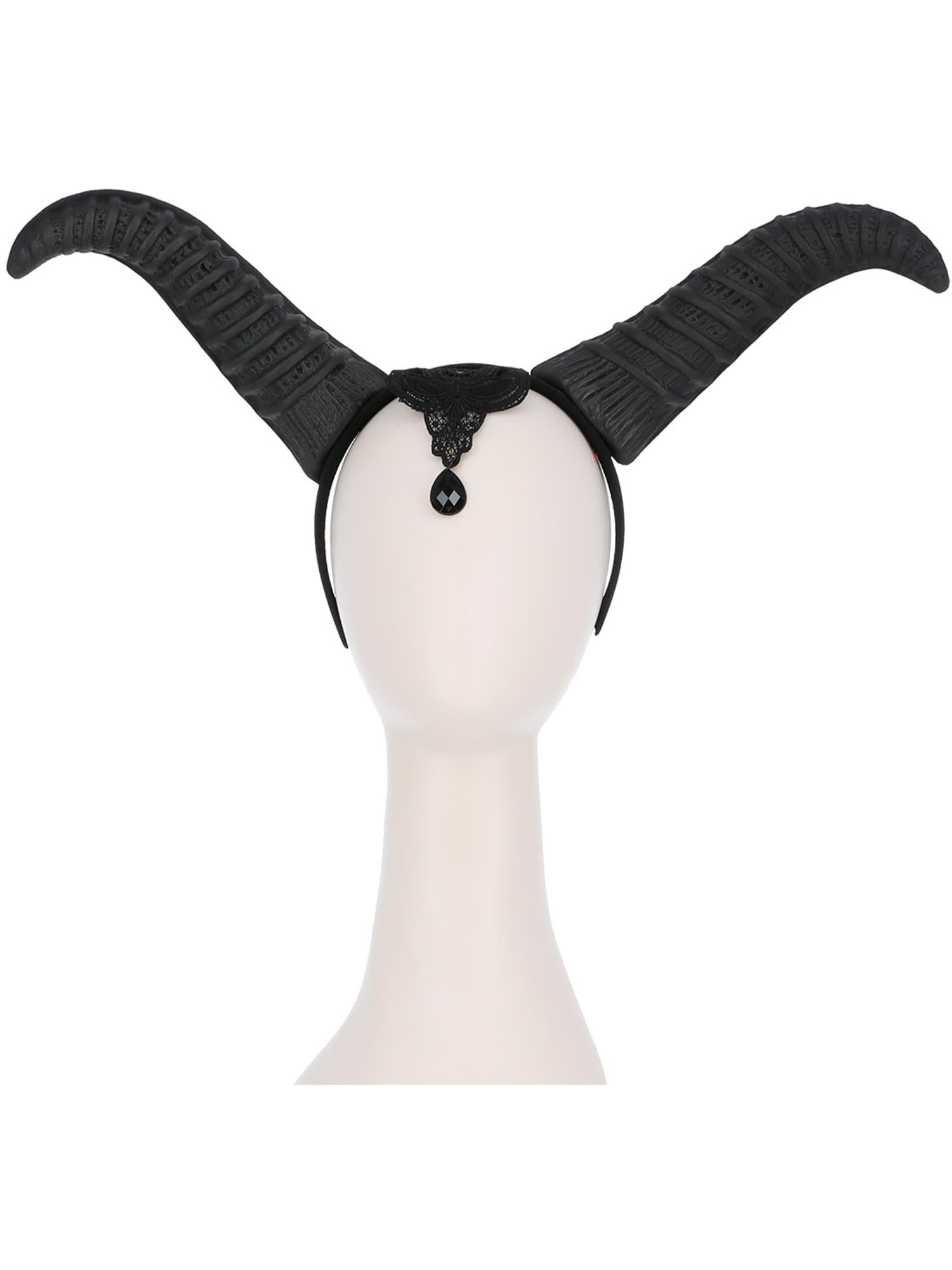 Demonic Queen Horns, on Headband