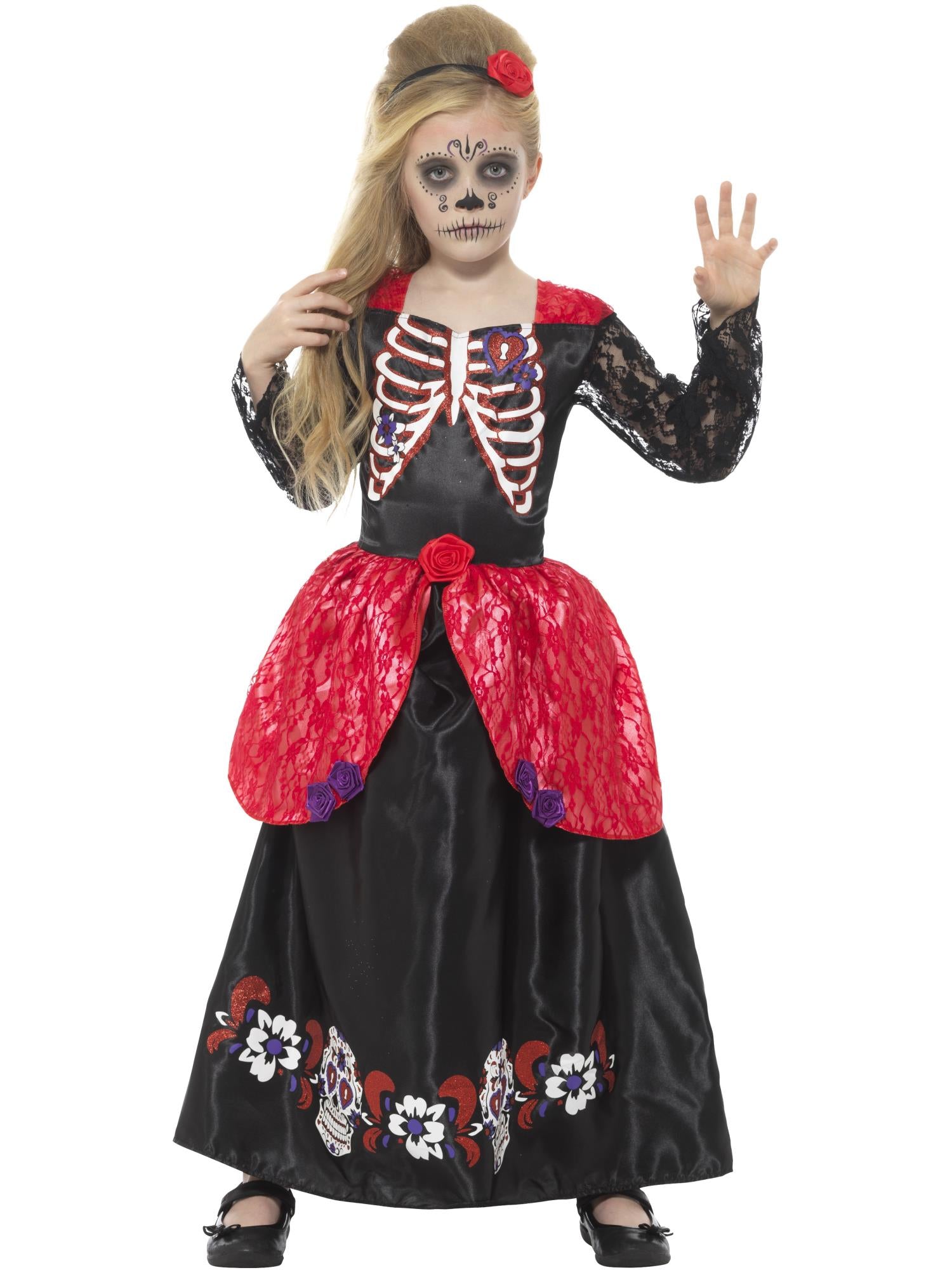 Day of the Dead Deluxe Girl Costume