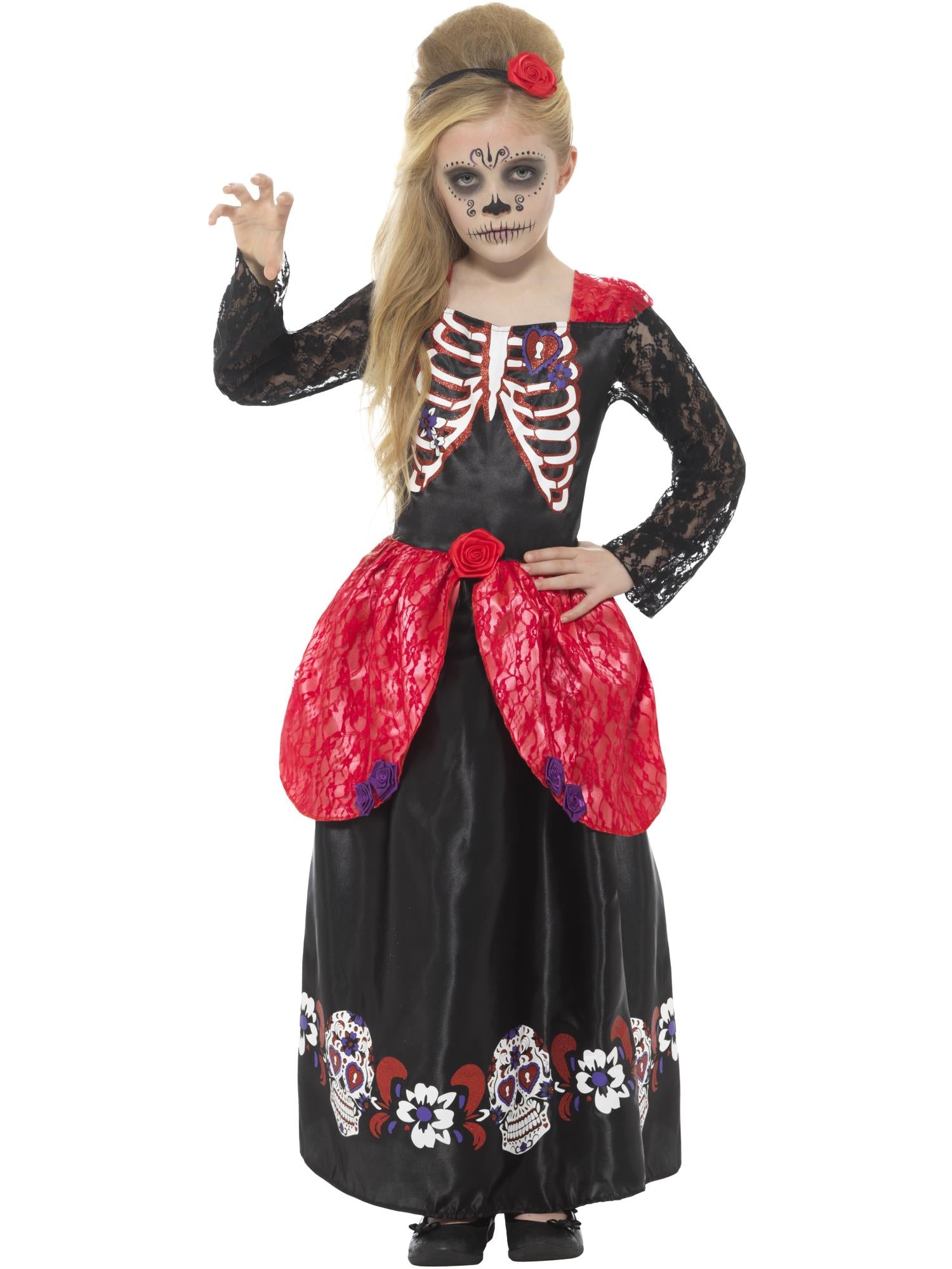 Day of the Dead Deluxe Girl Costume