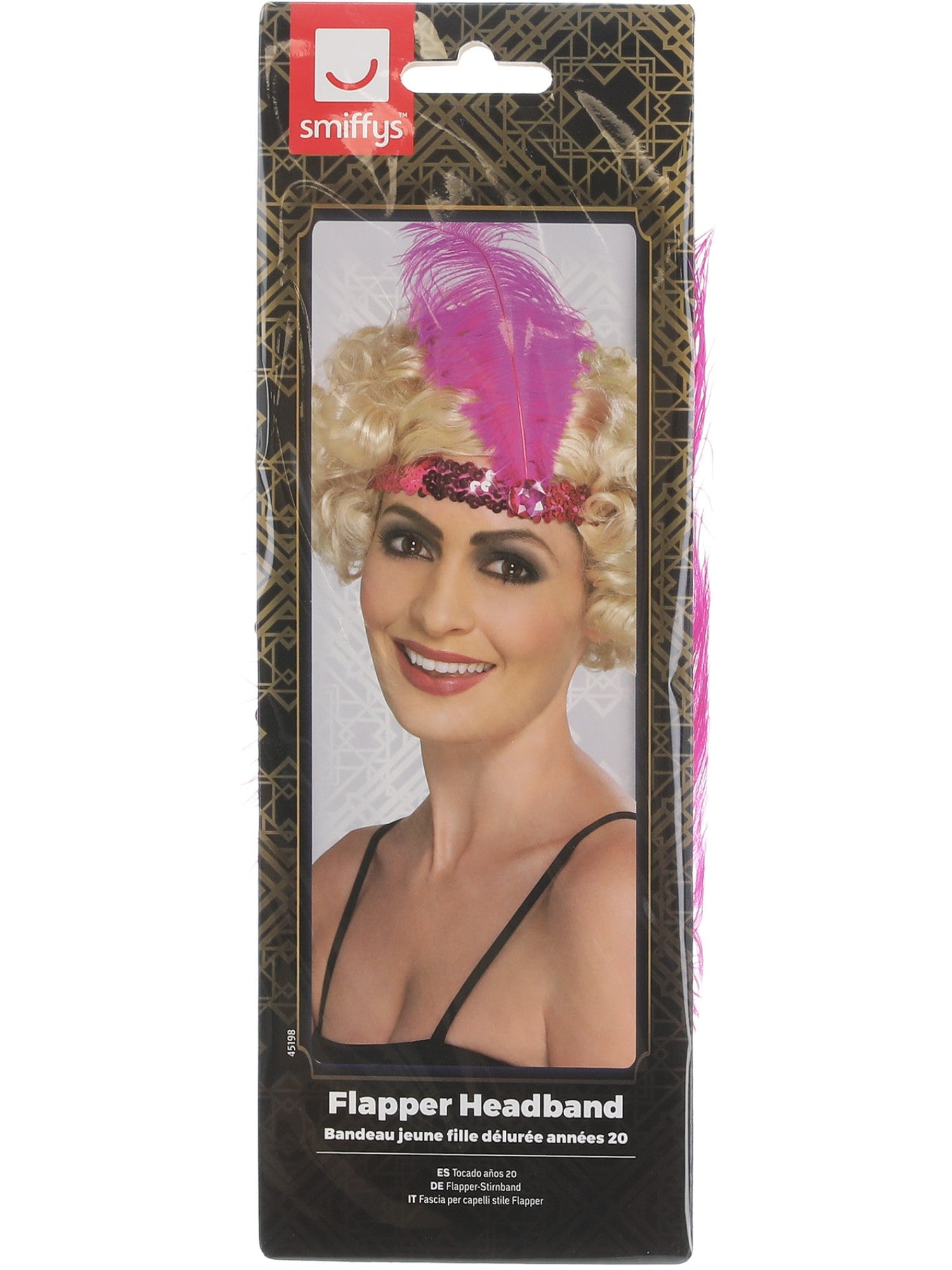 Flapper Headband, Pink