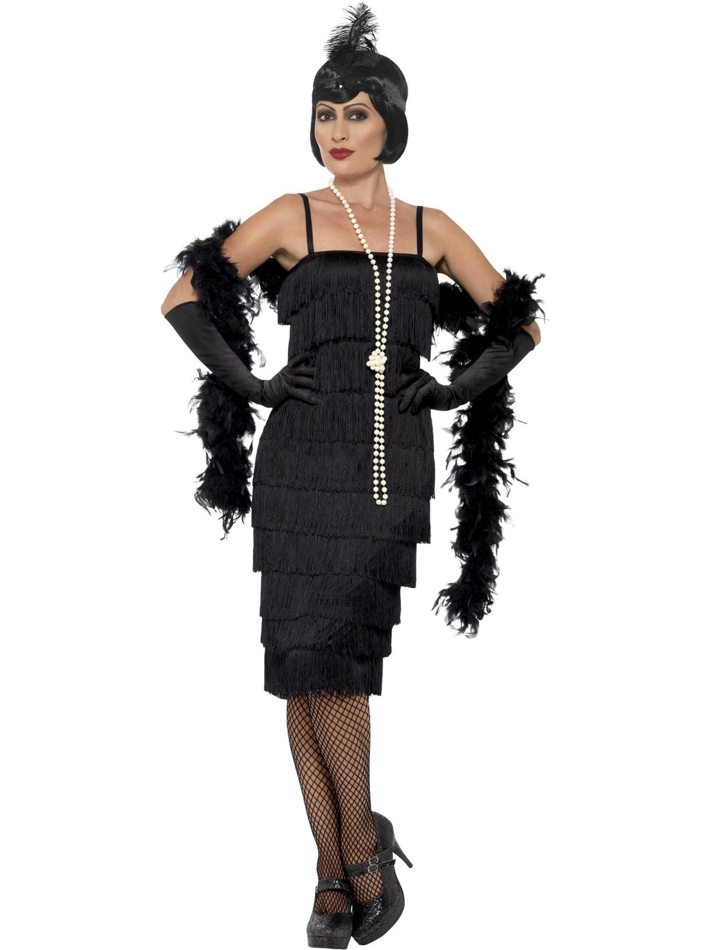 Flapper Costume Black