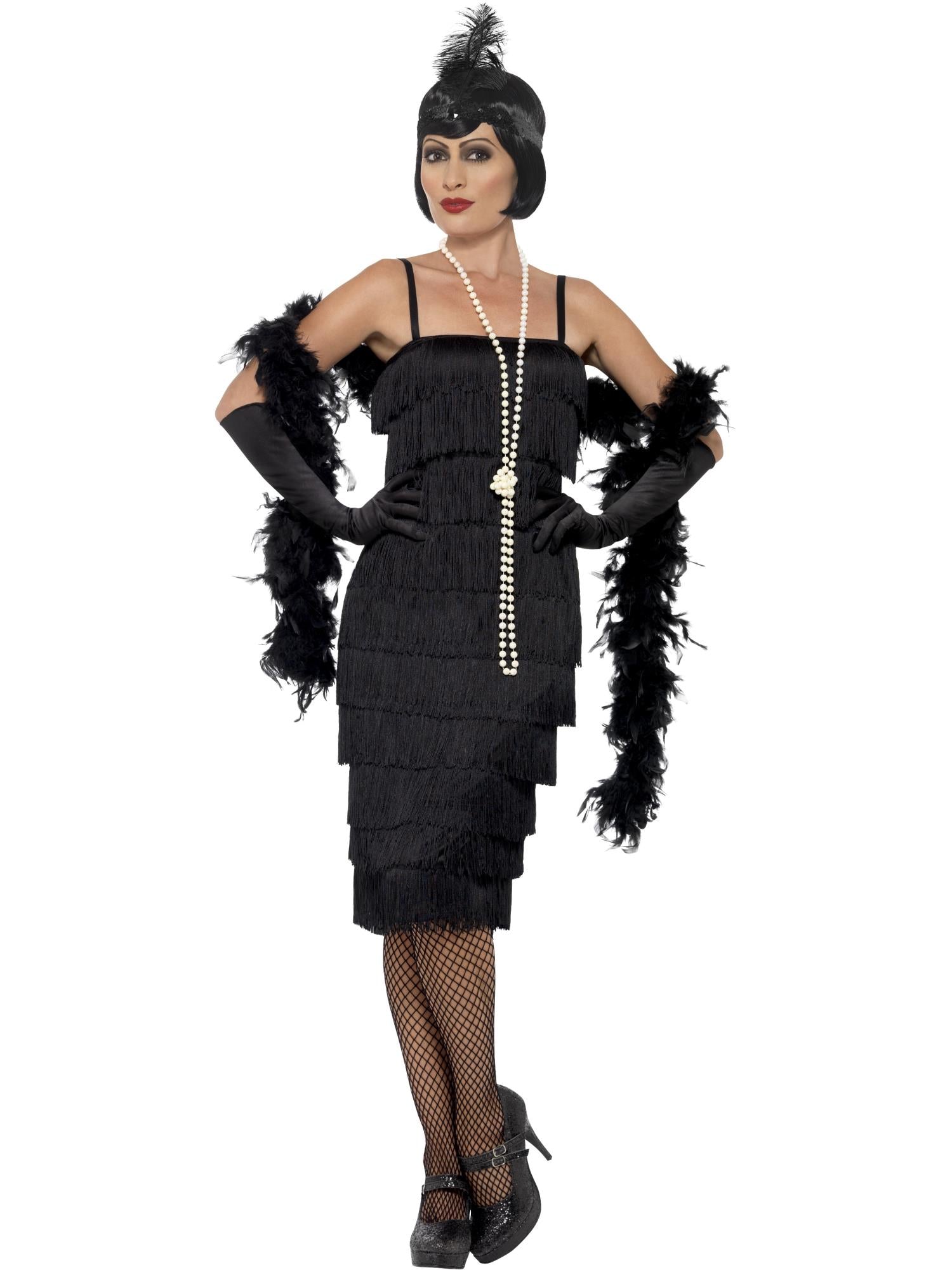 Flapper Costume Black