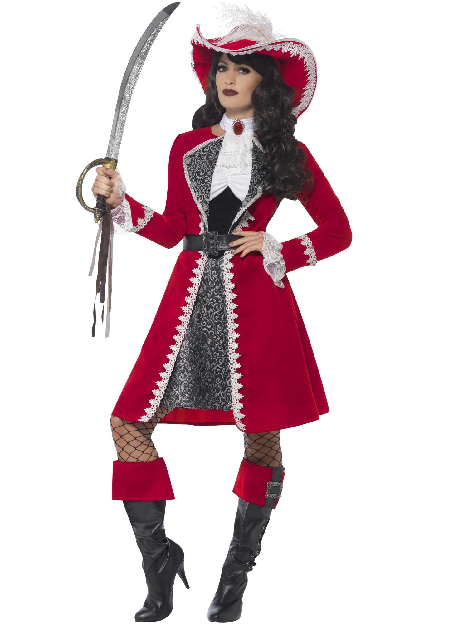 Authentic Lady Captain Deluxe Costume