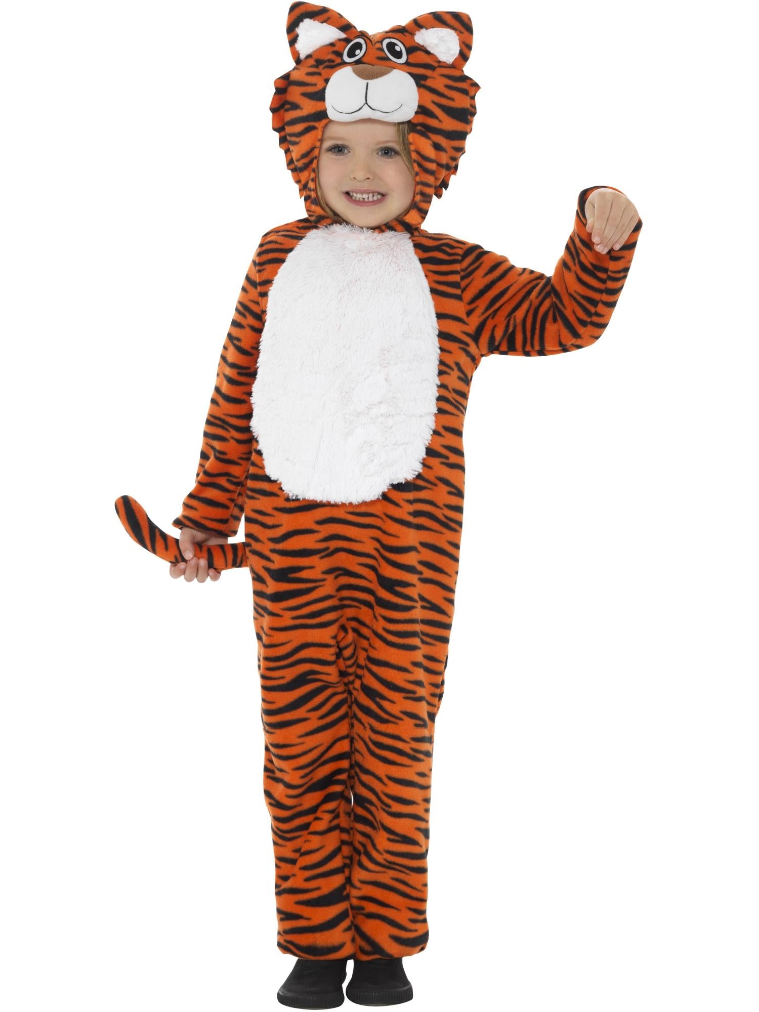 Smiffys Tiger Costume, Orange & Black - 46754