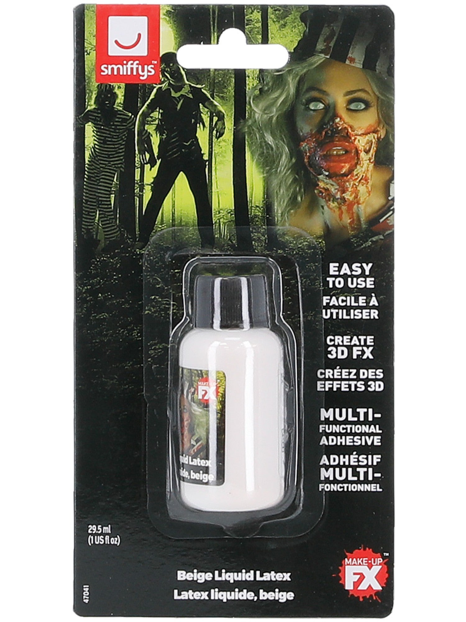 Smiffys Zombie Liquid Latex, Low Ammonia, Flesh, 29.57ml/1 US fl.oz - 47041