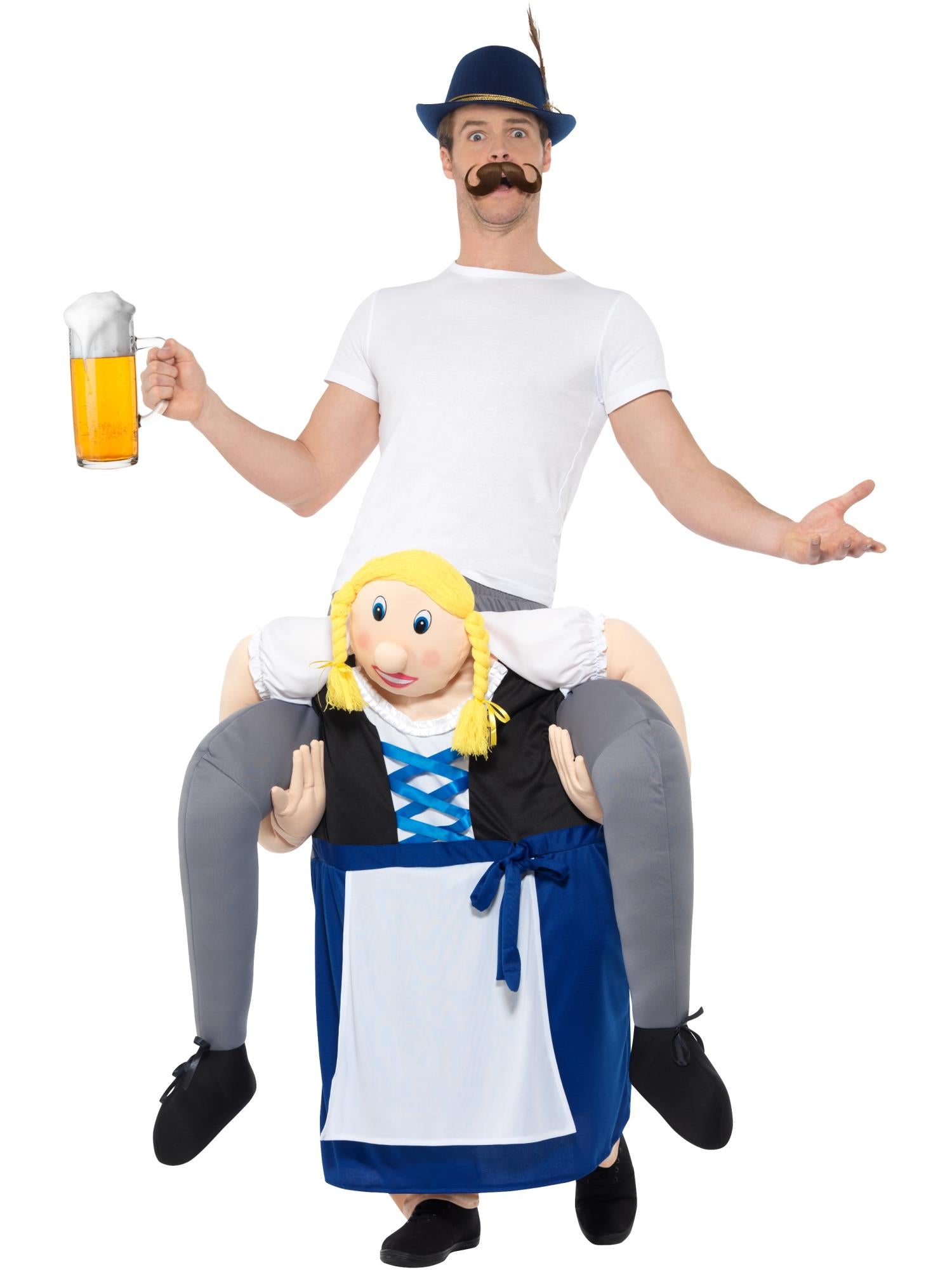 Piggyback Bavarian Beer Maiden Costume