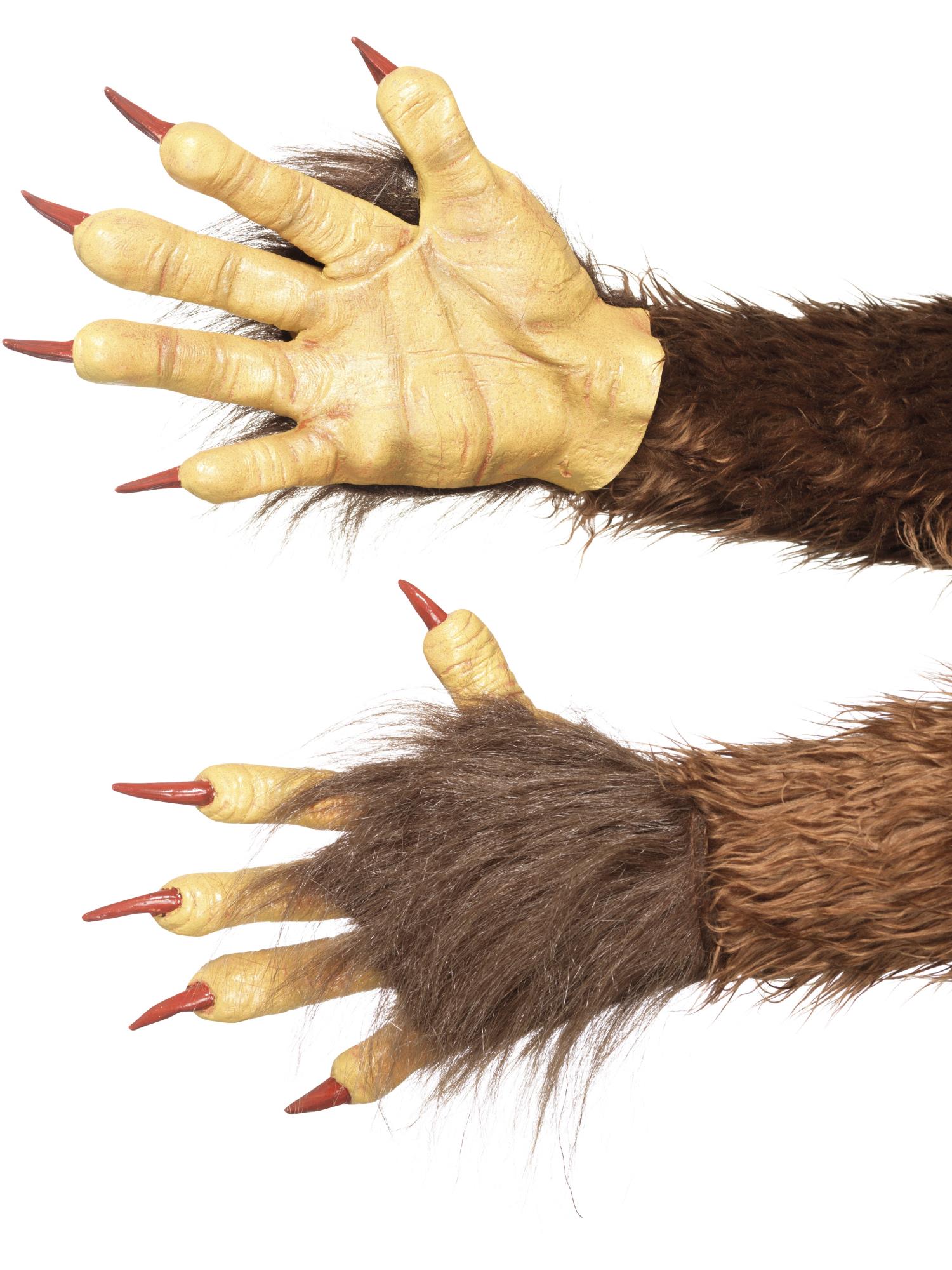 Smiffys Beast Krampus Demon Gloves - 47077
