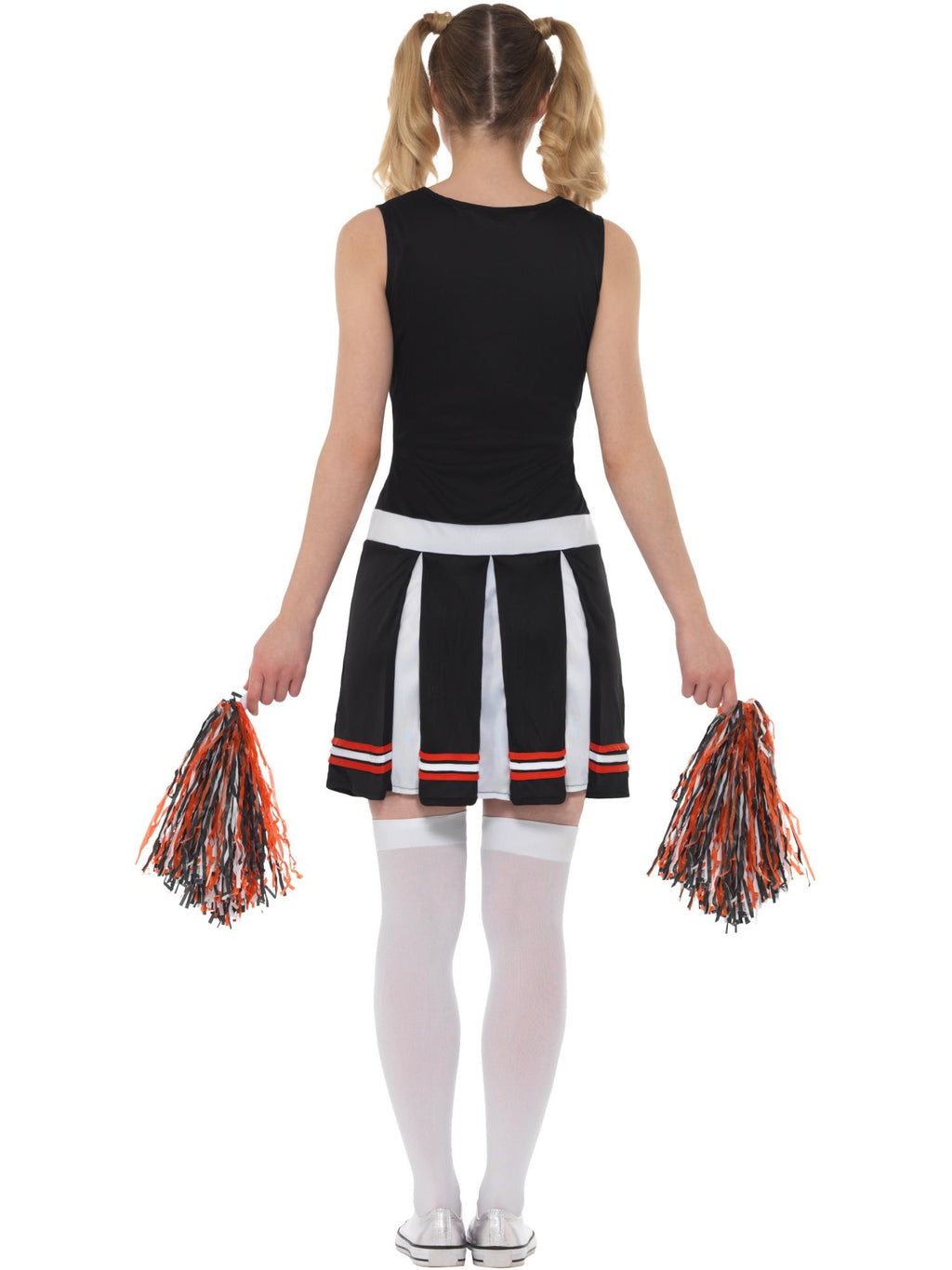 Smiffys Cheerleader Costume, Black - 47122