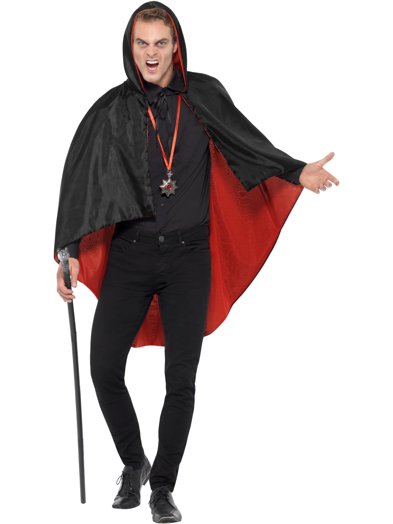 Smiffys Vampire Kit, with Reversible Cape - 47592