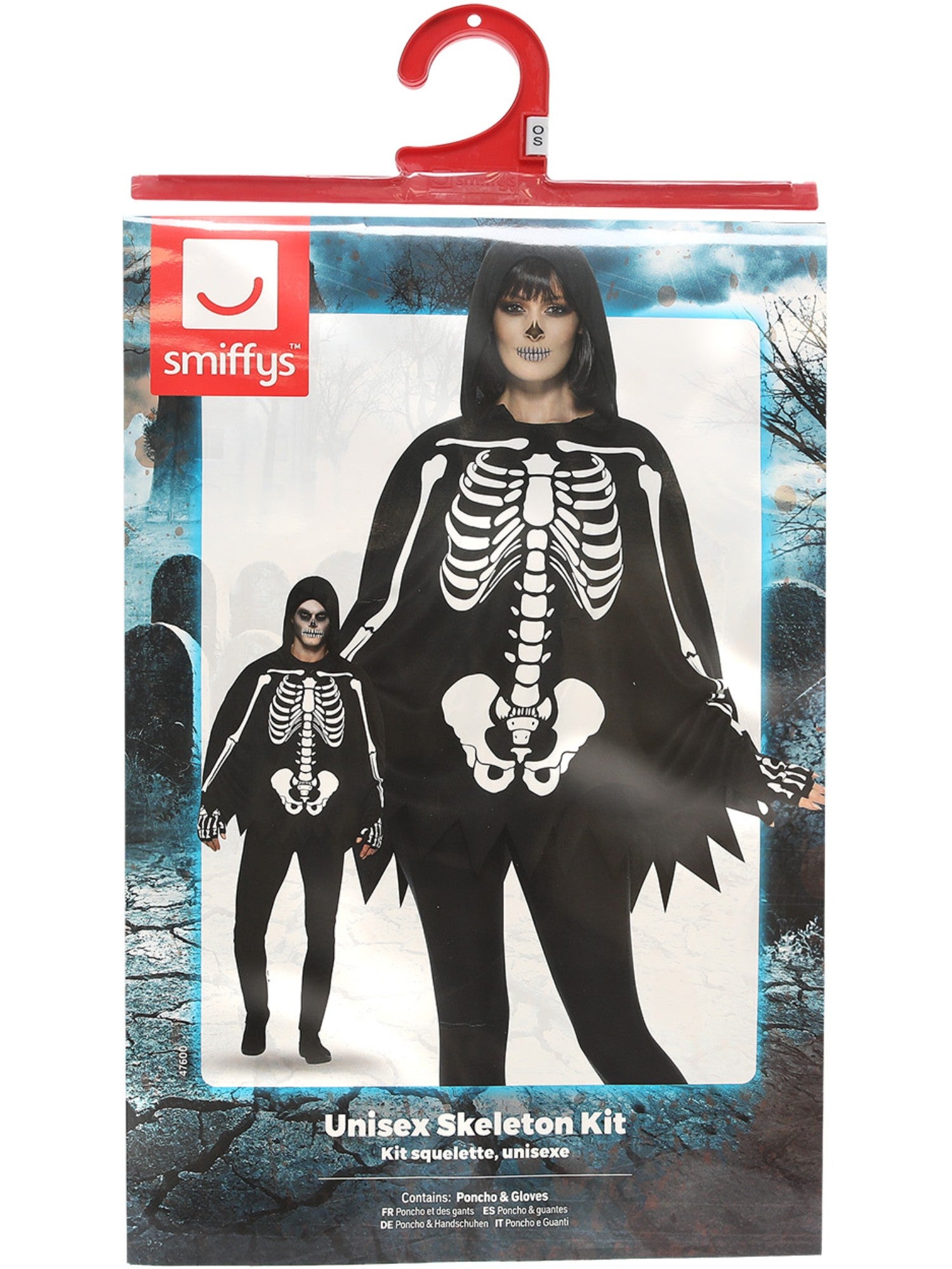 Smiffys Skeleton Kit, Unisex - 47600